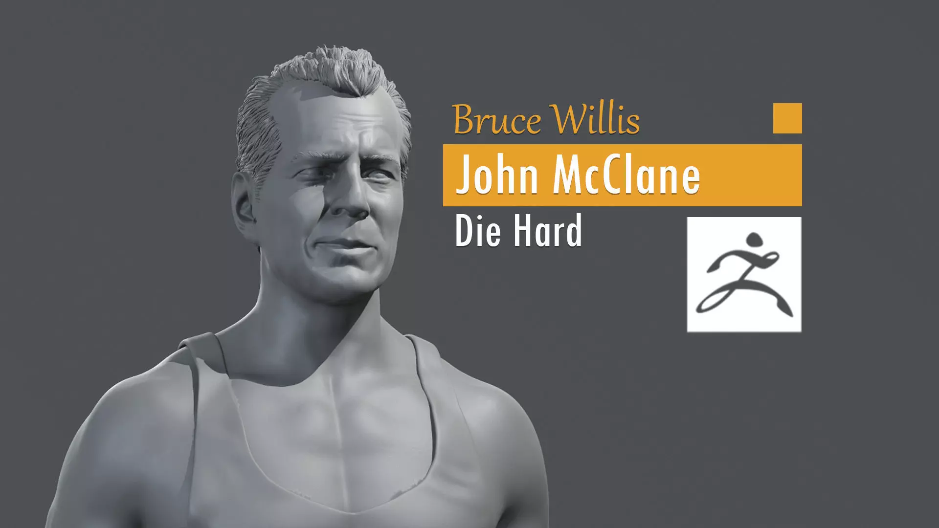 Bruce Willis - John McClane - Die Hard 3D print model_0