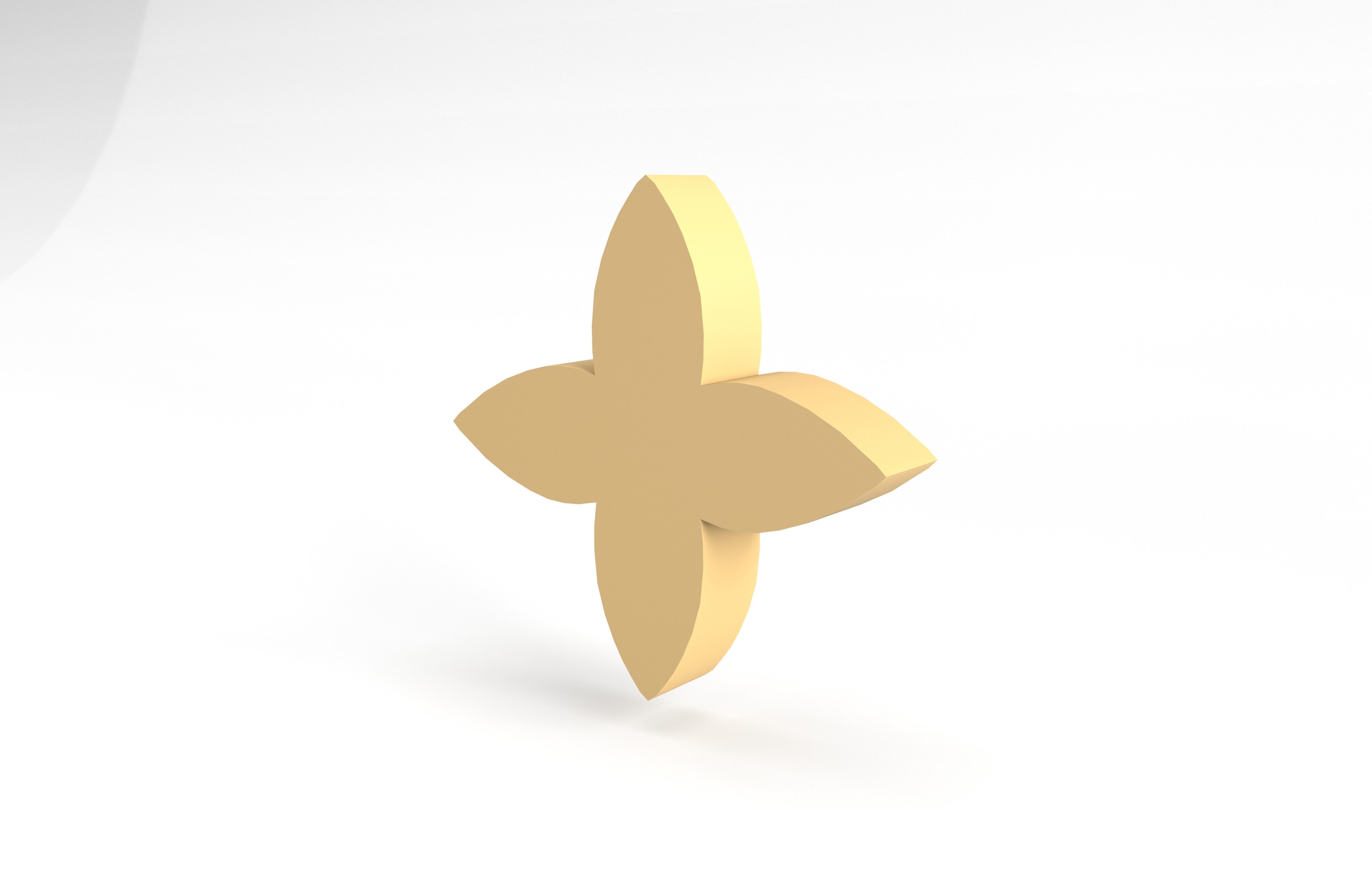 Louis Vuitton Pattern v3 001 Free low-poly 3D model_3