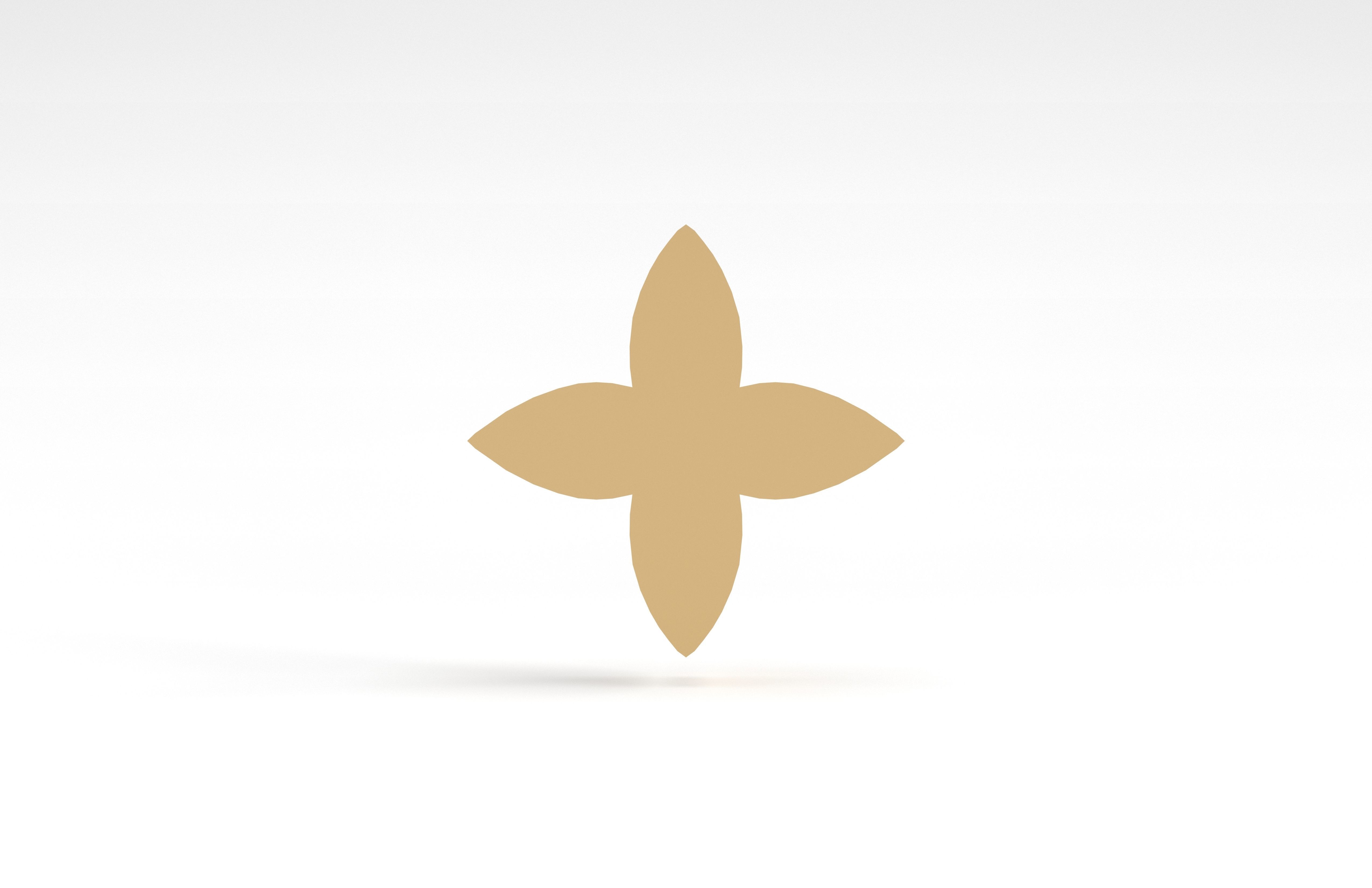 Louis Vuitton Pattern v3 001 Free low-poly 3D model_2