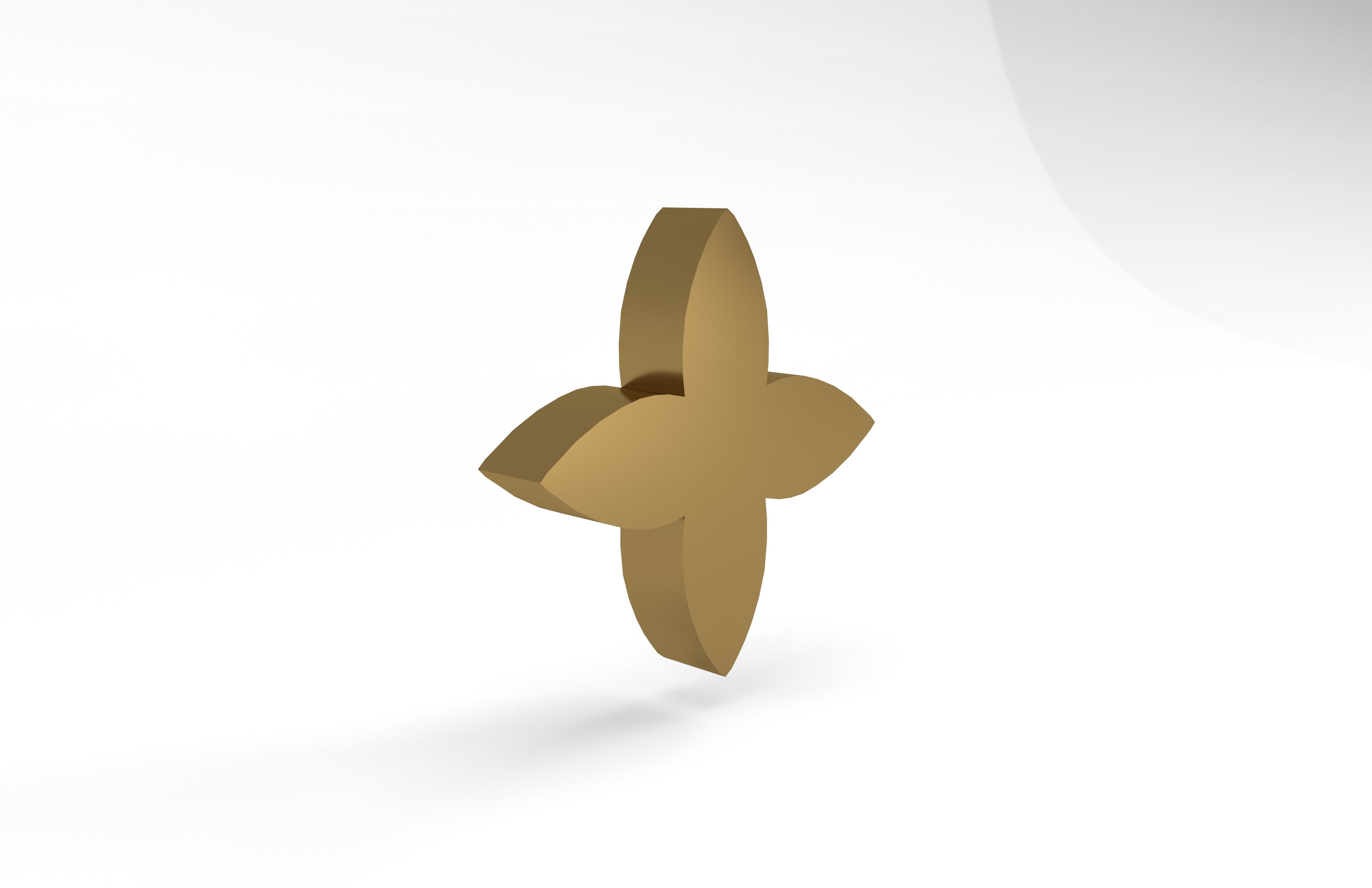 Louis Vuitton Pattern v3 002 Free low-poly 3D model_4