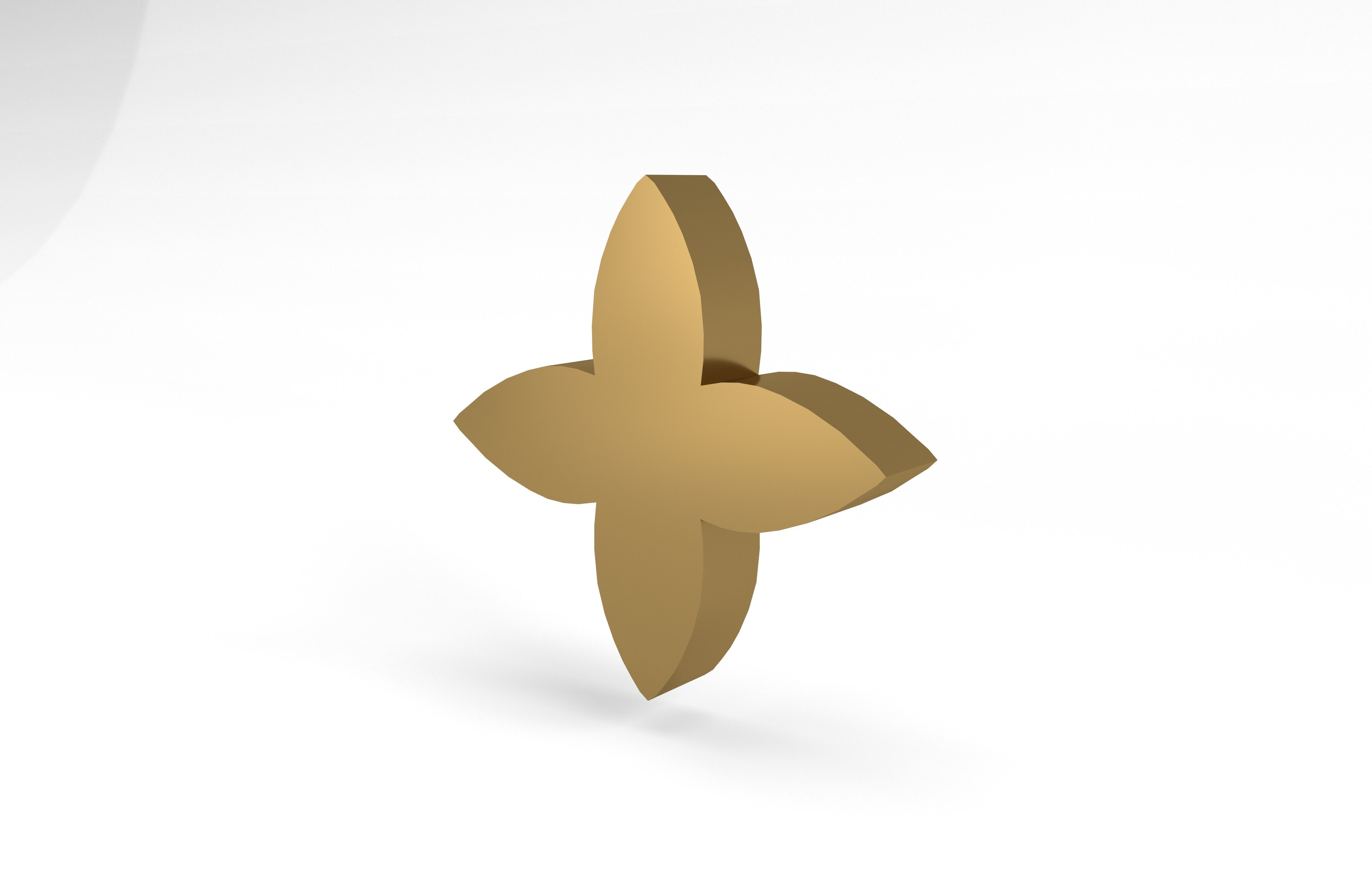 Louis Vuitton Pattern v3 002 Free low-poly 3D model_3