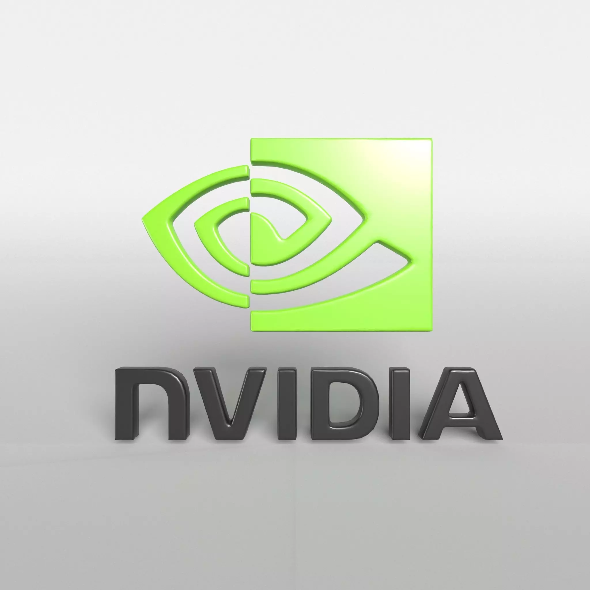 Nvidia Logo v1 001 Free low-poly 3D model_0