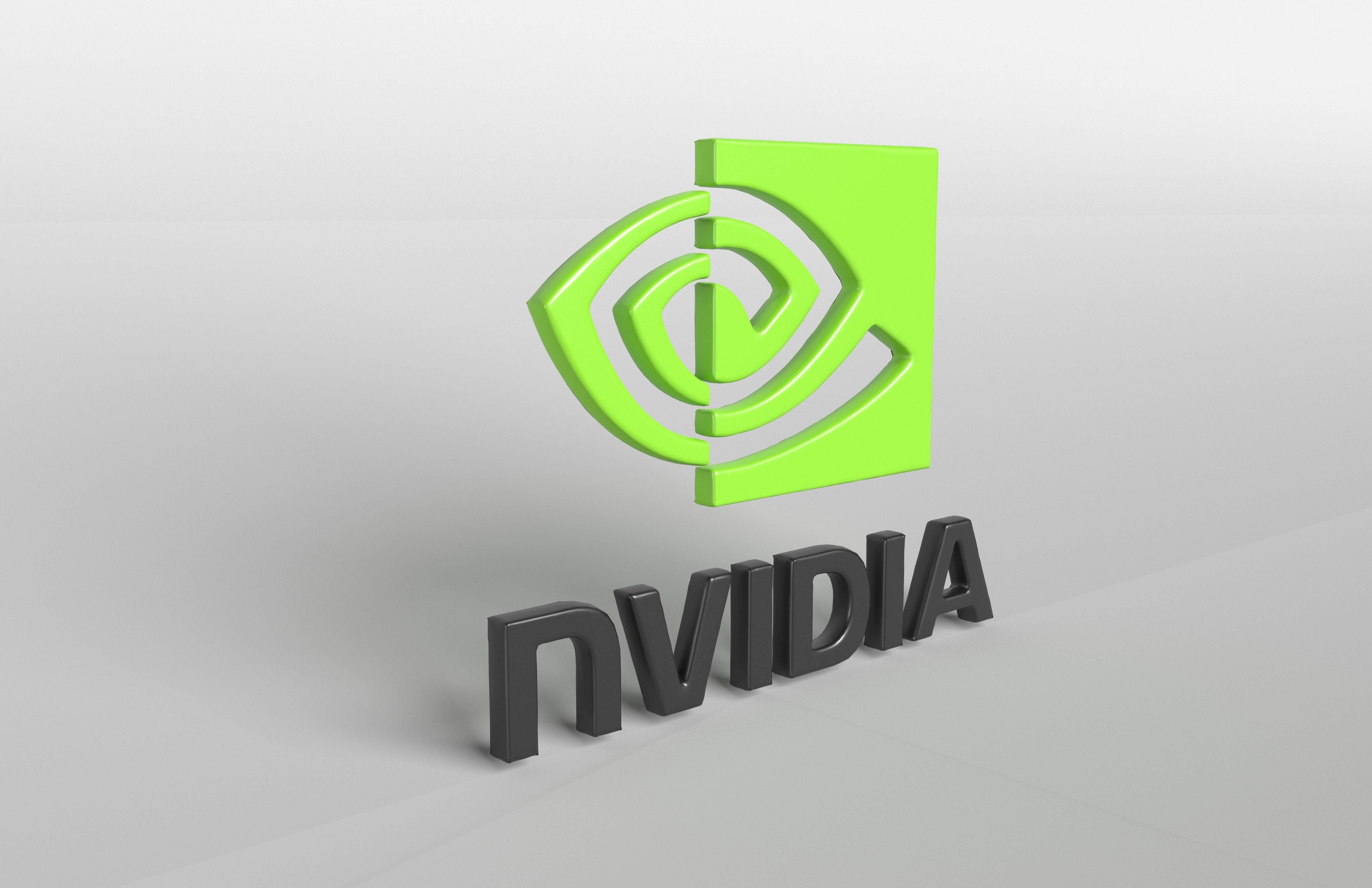 Nvidia Logo v1 001 Free low-poly 3D model_4