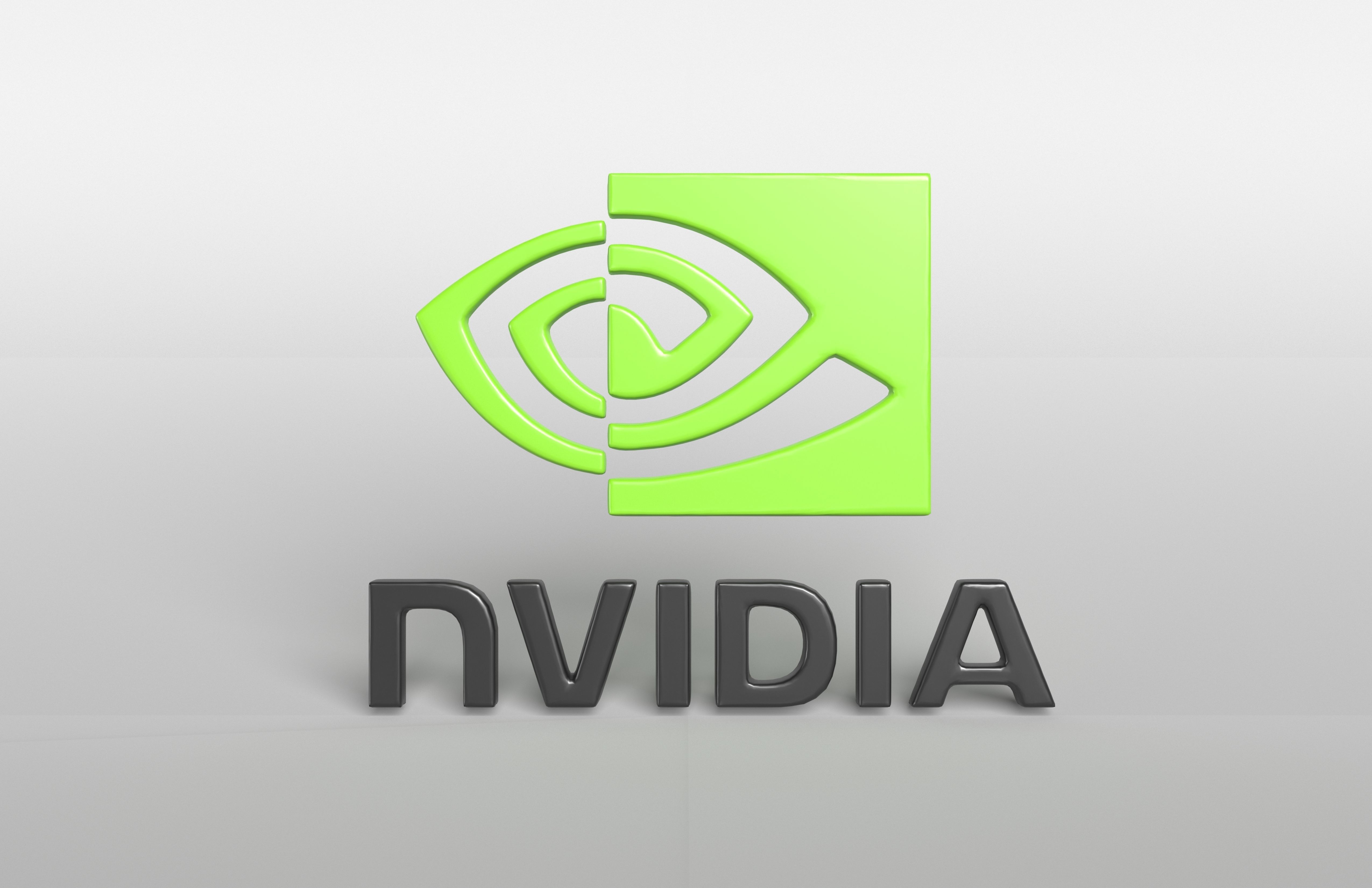Nvidia Logo v1 001 Free low-poly 3D model_2