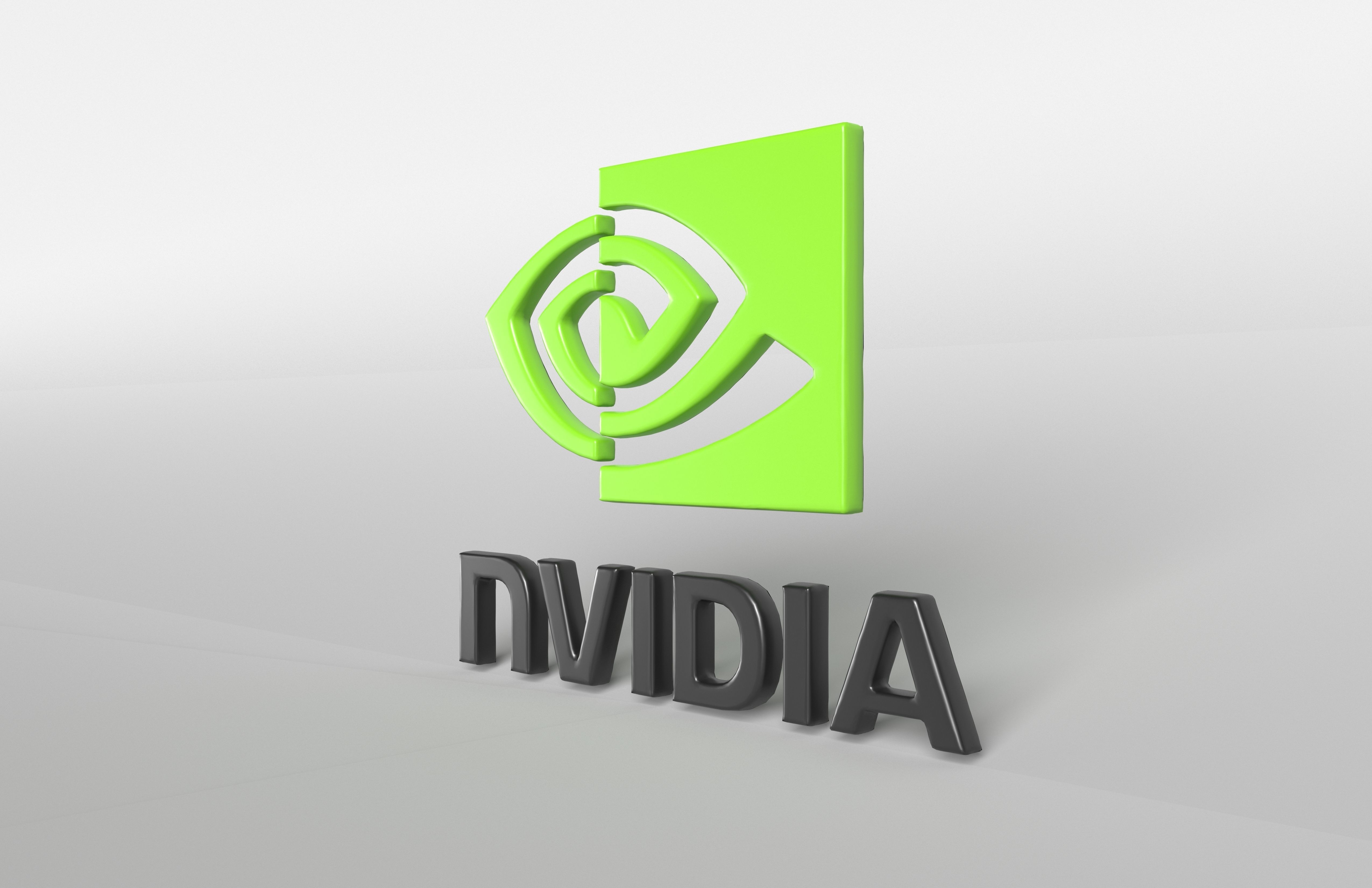 Nvidia Logo v1 001 Free low-poly 3D model_3