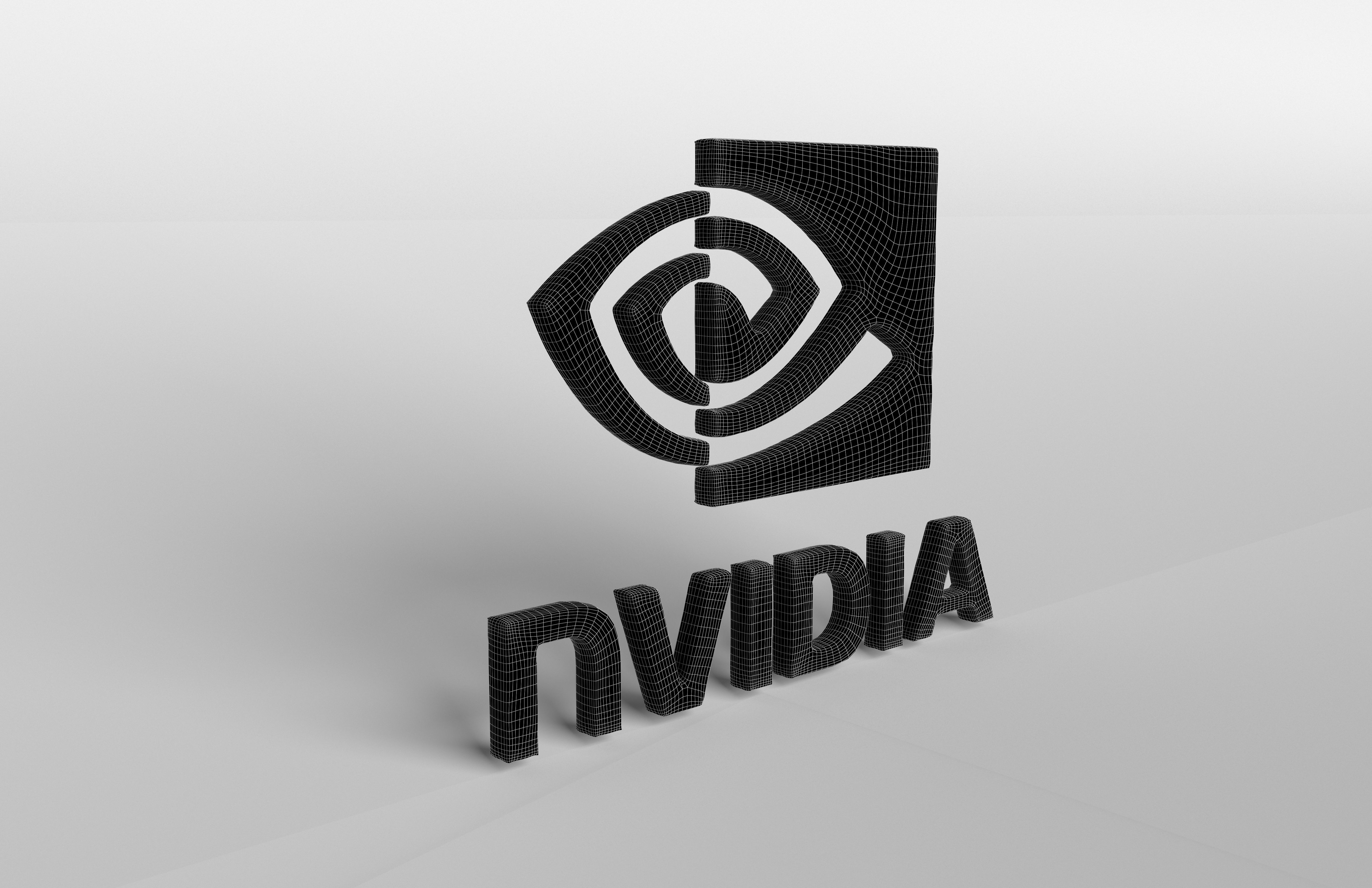 Nvidia Logo v1 002 Free low-poly 3D model_8