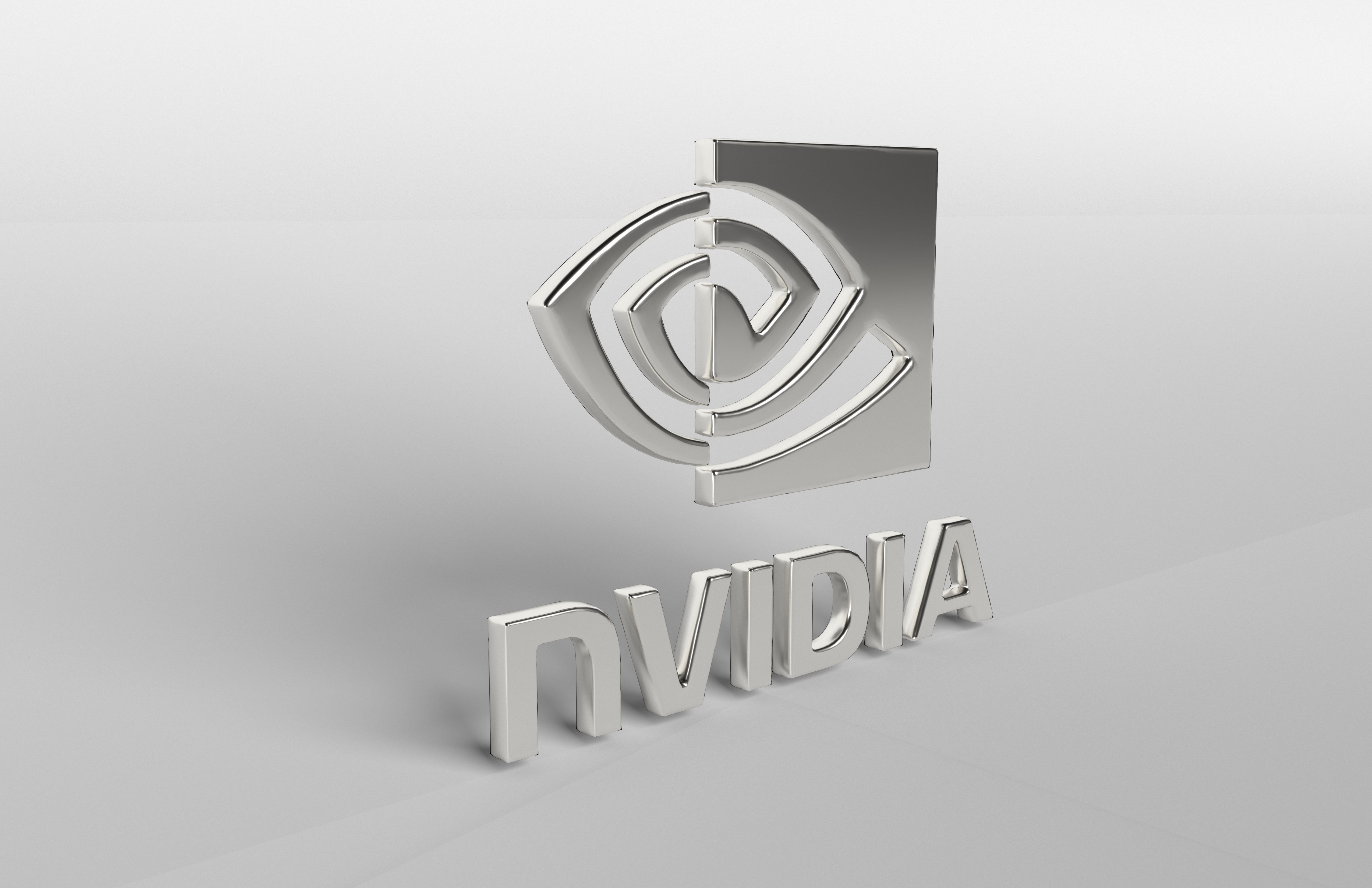 Nvidia Logo v1 003 Free low-poly 3D model_3
