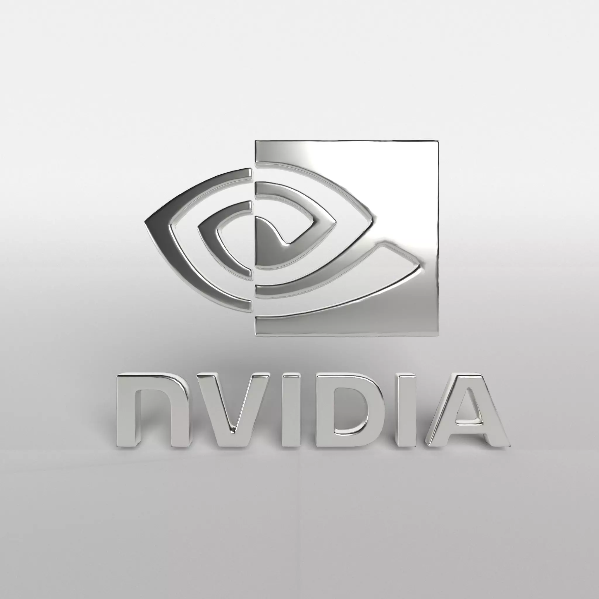 Nvidia Logo v1 003 Free low-poly 3D model_0