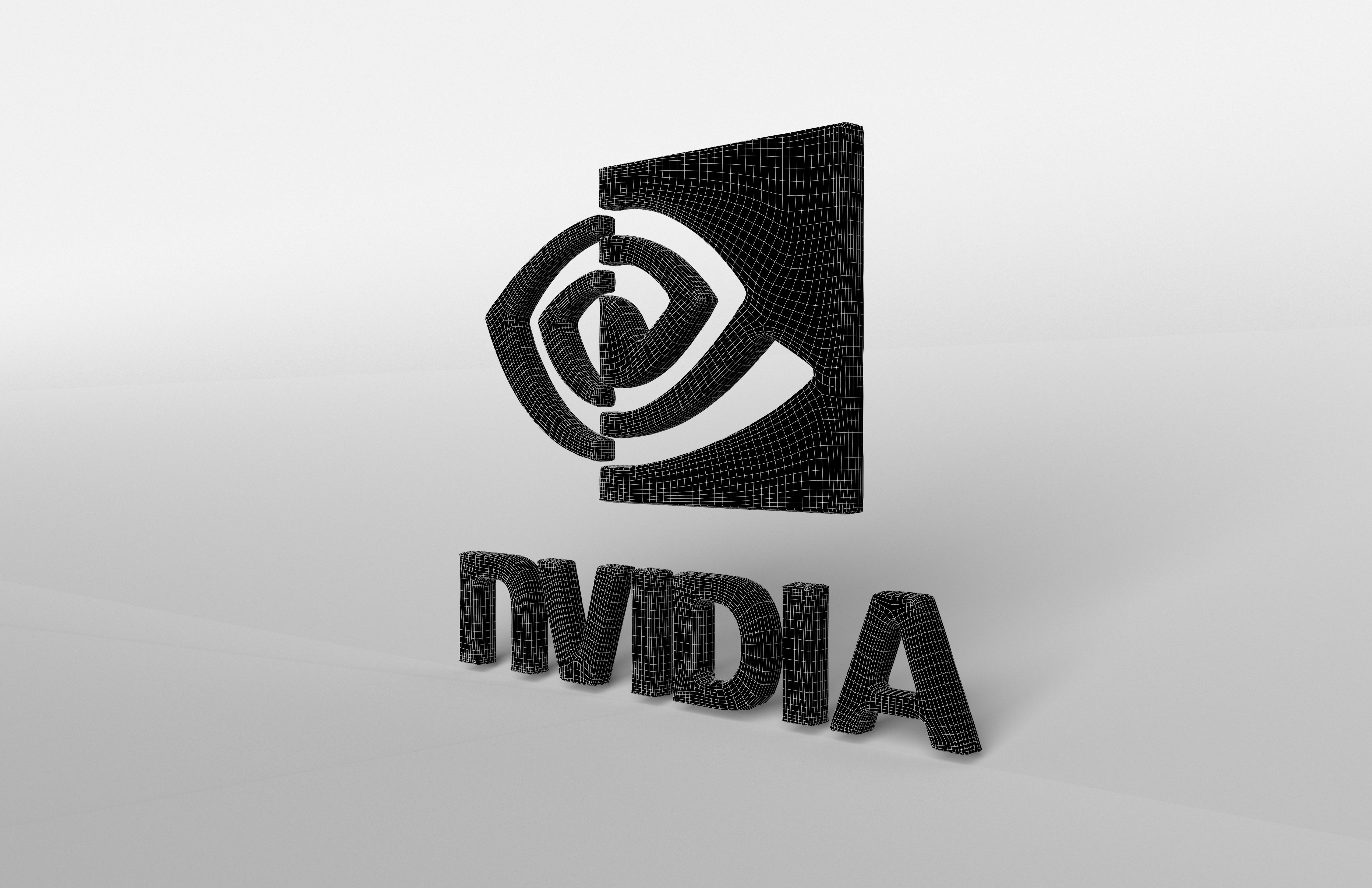 Nvidia Logo v1 003 Free low-poly 3D model_5