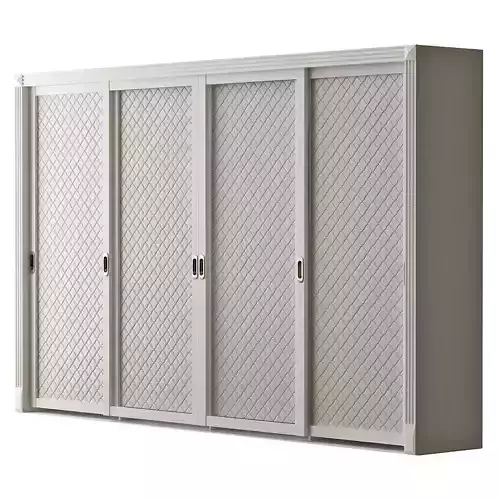 Wardrobe 3d model ikea sliding doors