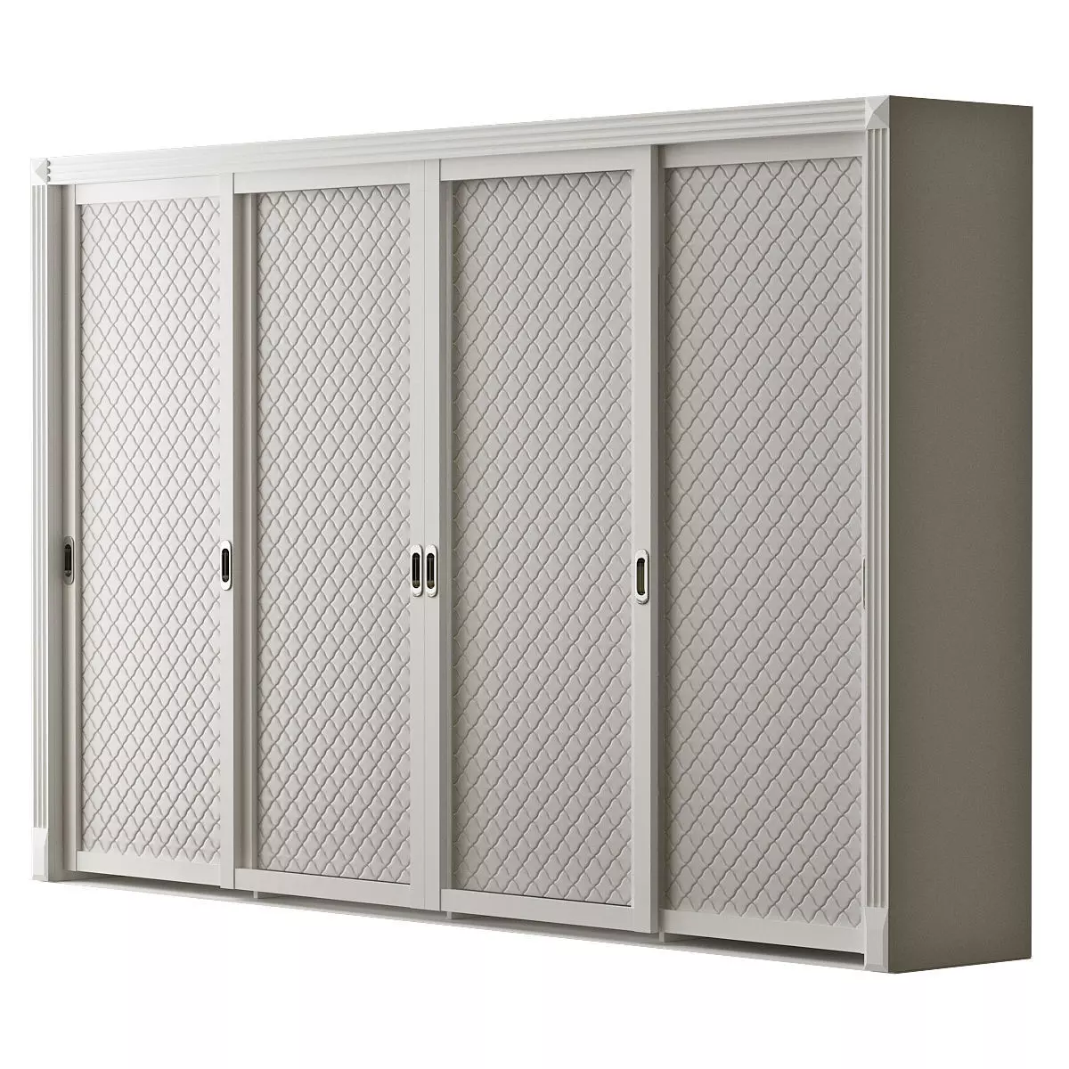 Wardrobe 3d model ikea sliding doors 3D model_0