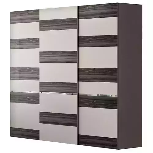 Wardrobe 3d model mirrored