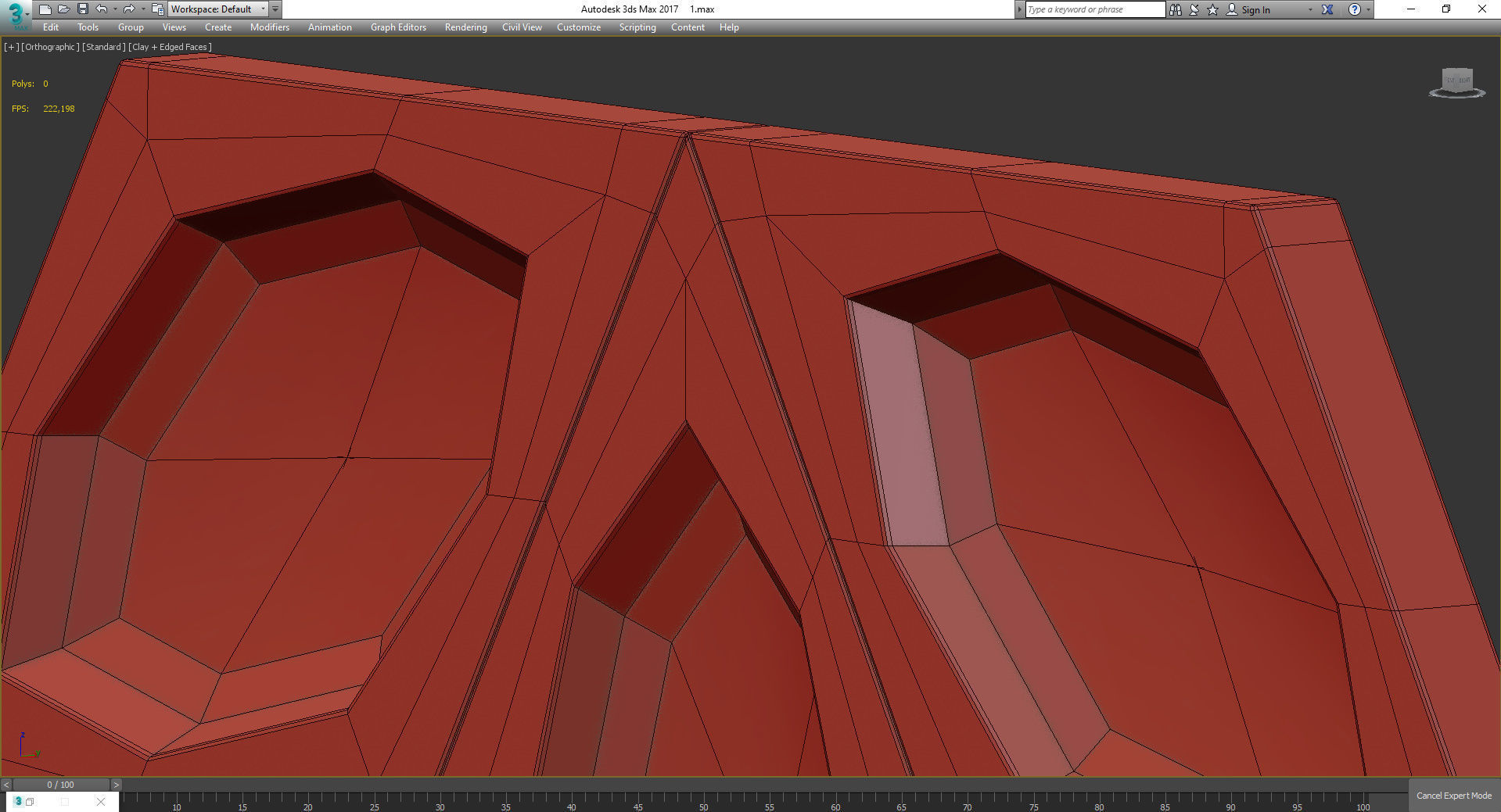 3d panel decoration low poly 3d model Low-poly 3D model_4