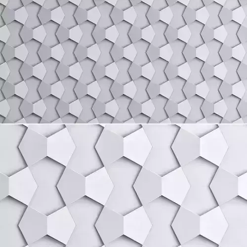 3d panel decoration low poly 3d model