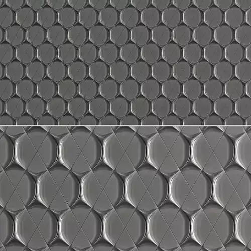 3d panel decoration low poly 3d model