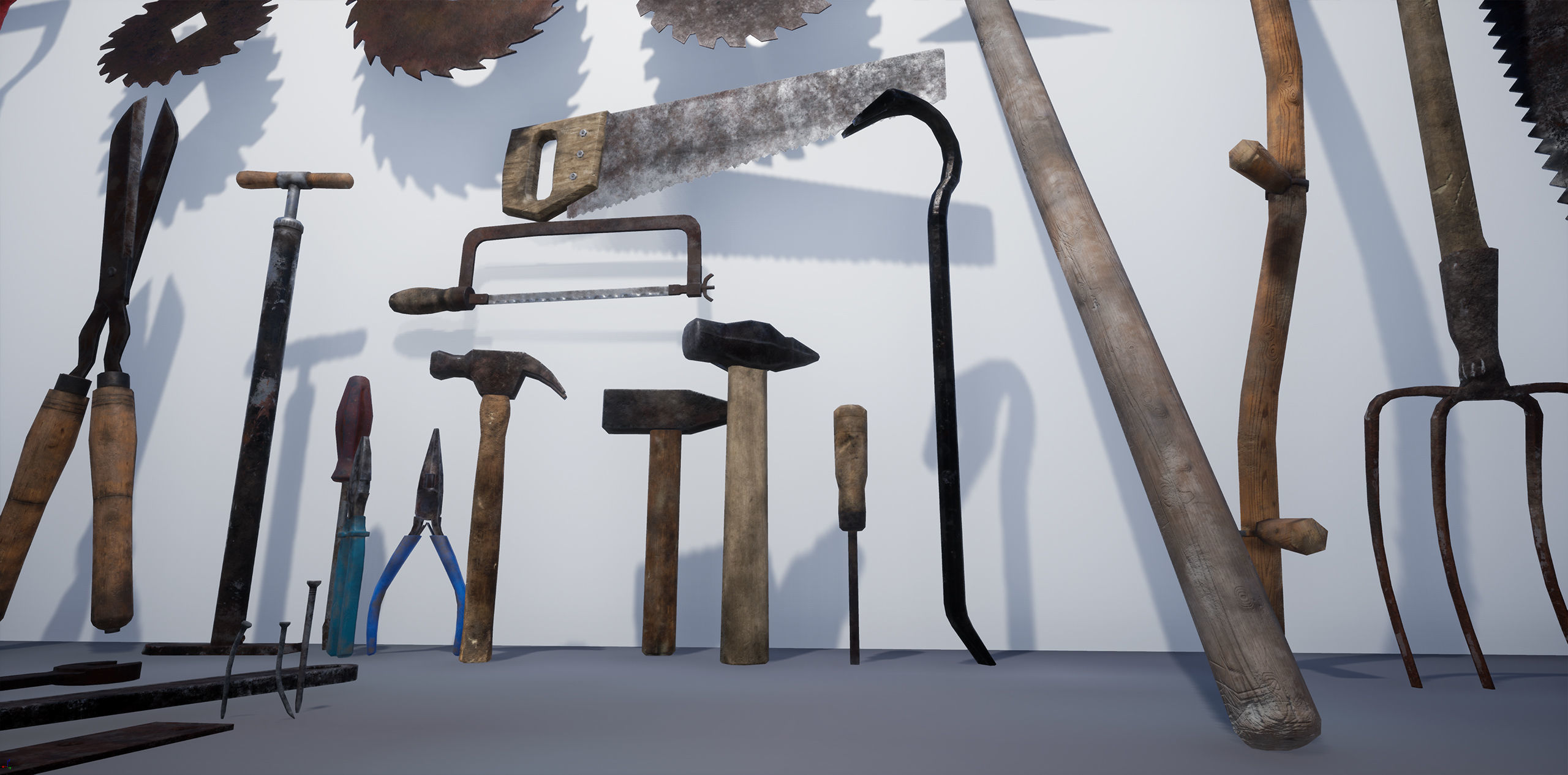 Tool Pack Low-poly 3D model_2