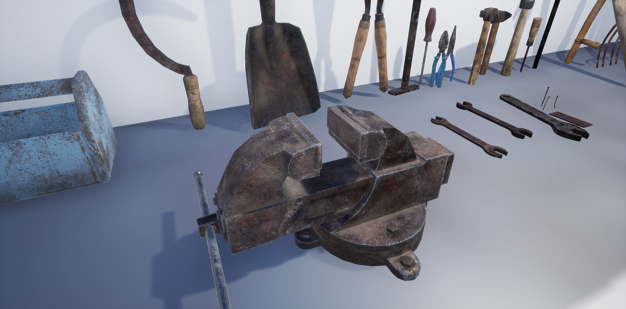 Tool Pack Low-poly 3D model_1