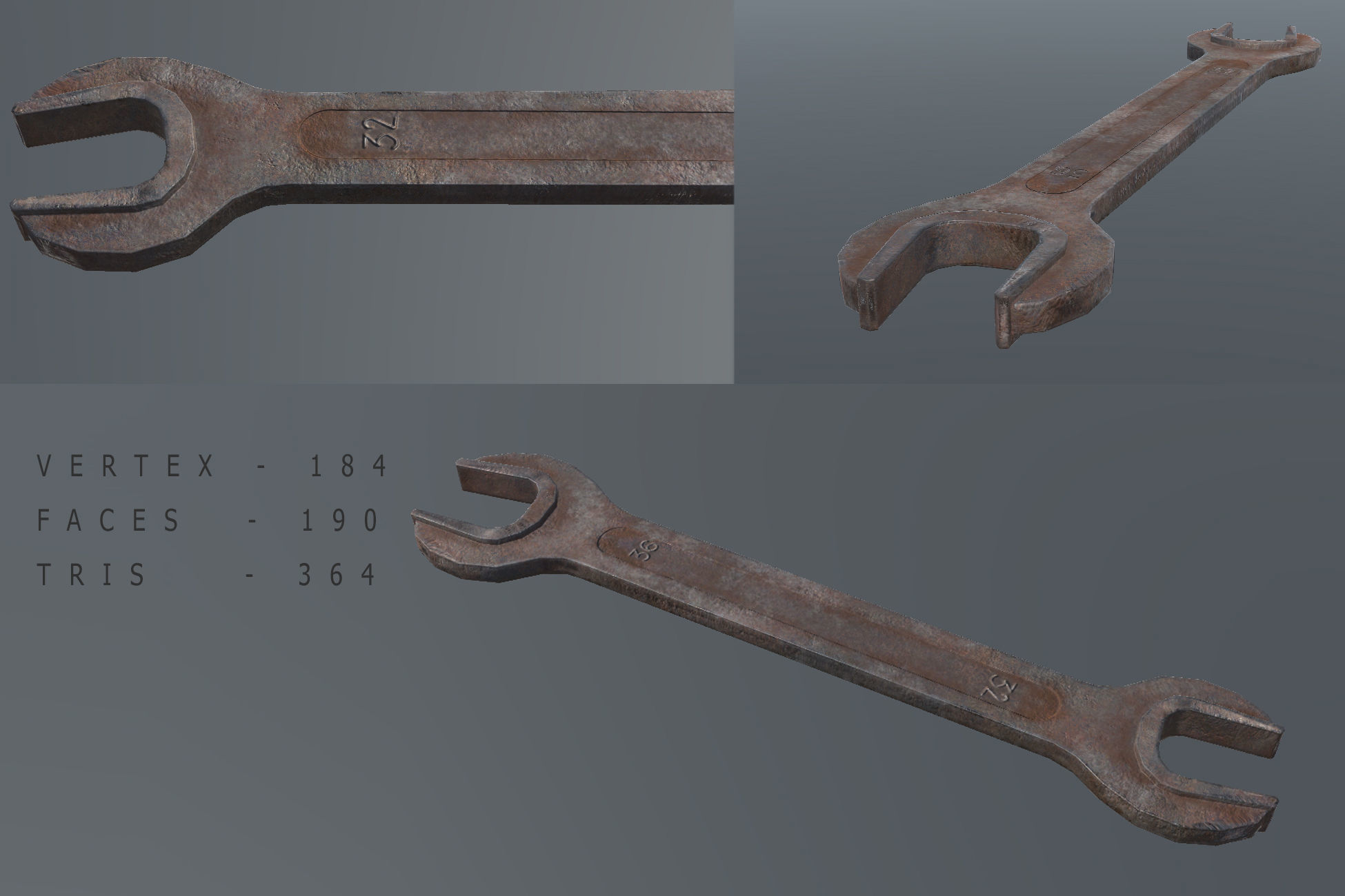 Tool Pack Low-poly 3D model_15