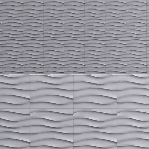 3d wall panel decoration low poly 3d model