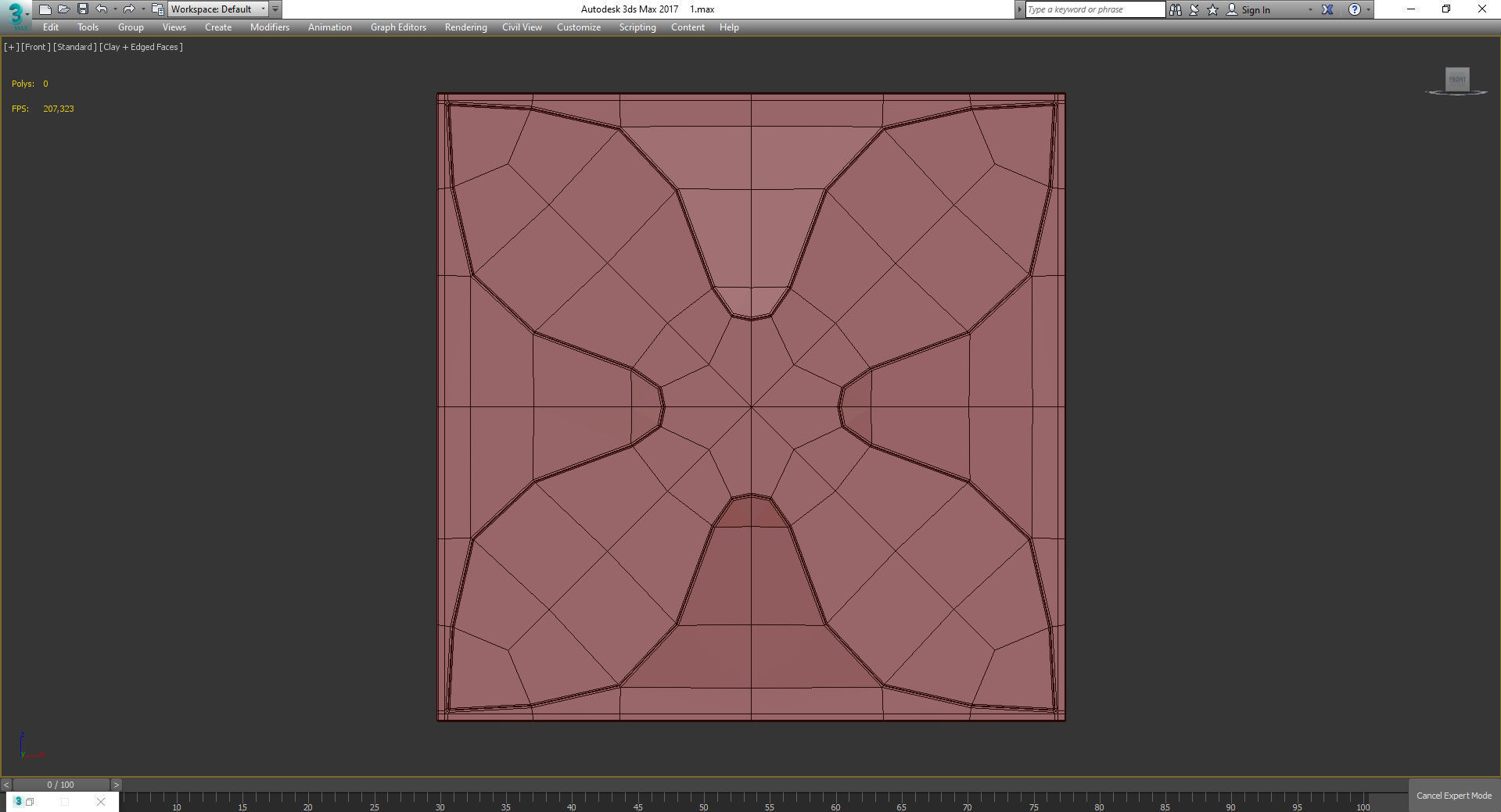 3d wall panel decoration low poly 3d model Low-poly 3D model_2