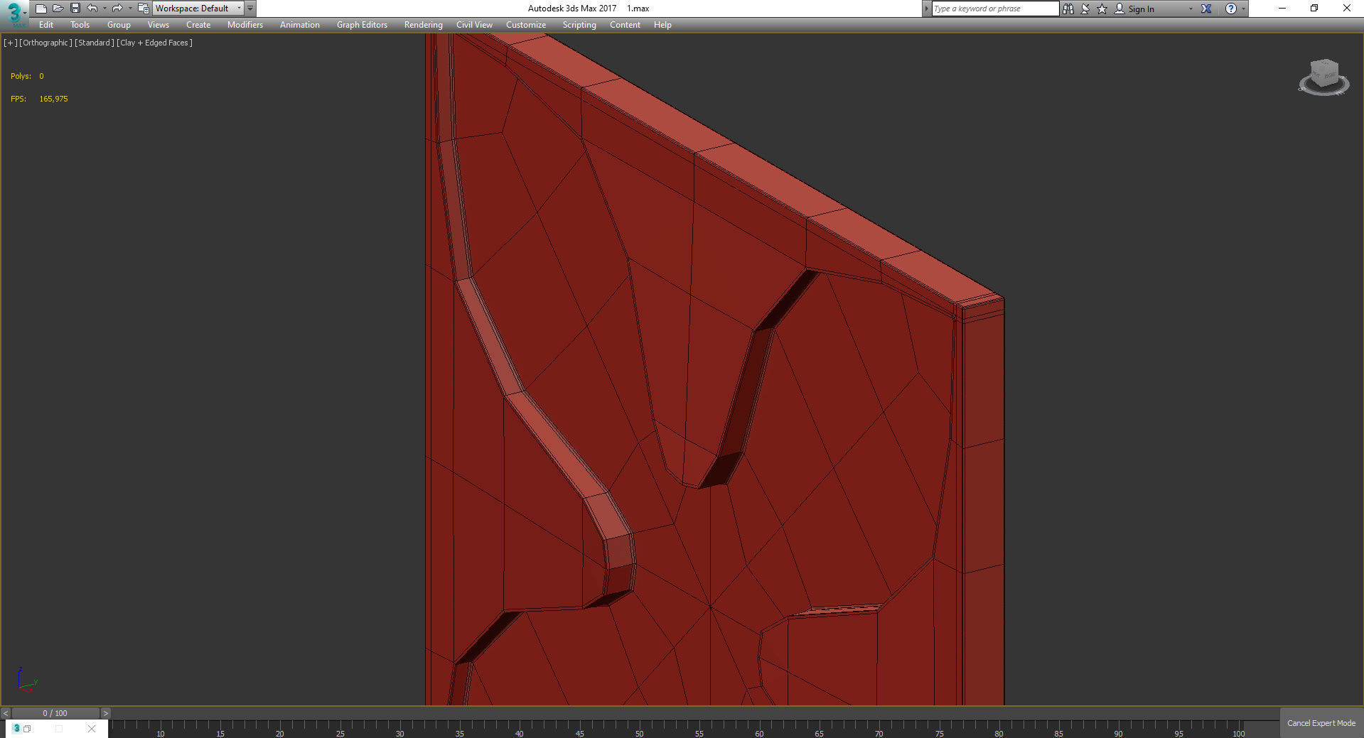 3d wall panel decoration low poly 3d model Low-poly 3D model_4