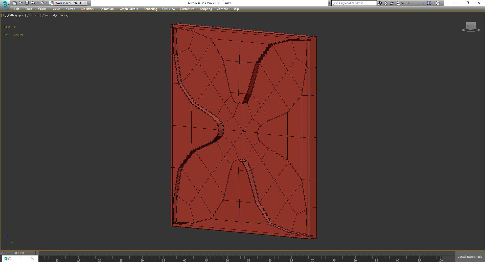 3d wall panel decoration low poly 3d model Low-poly 3D model_3