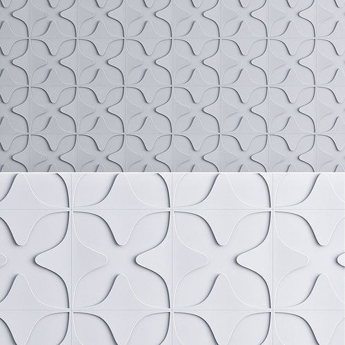 3D model 3d wall panel decoration low poly 3d model VR / AR / low-poly ...