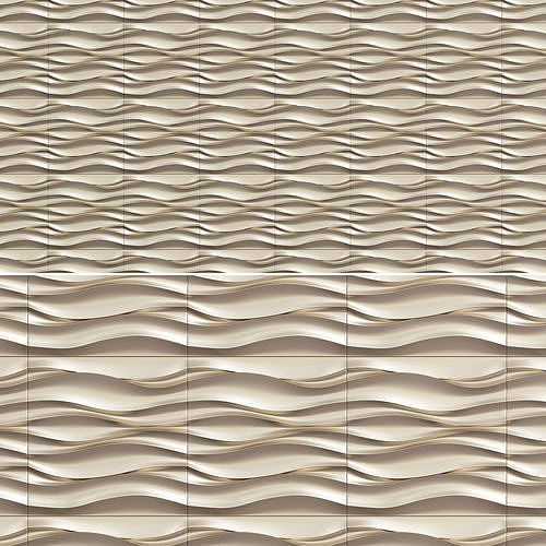 3d wall panel decoration low poly 3d model Low-poly 3D model