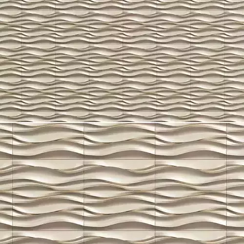 3d wall panel decoration low poly 3d model