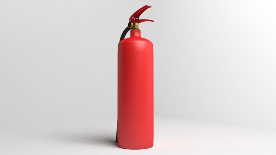 Fire Extinguisher 2 3D model_3