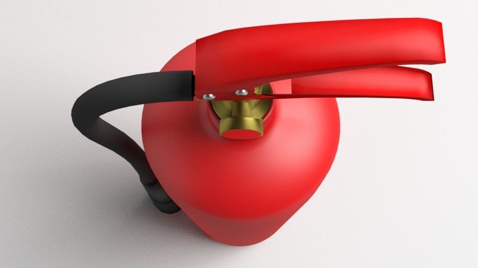 Fire Extinguisher 2 3D model_2