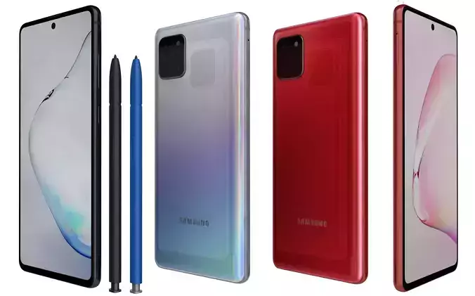 Samsung Galaxy Note10 Lite All Colors 3D model