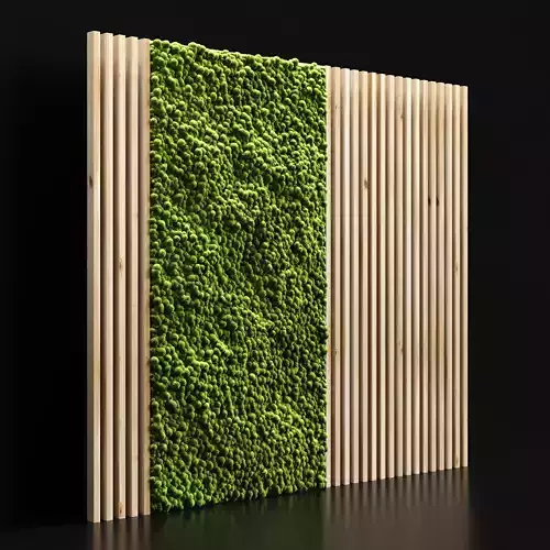 Vertical garden and planks