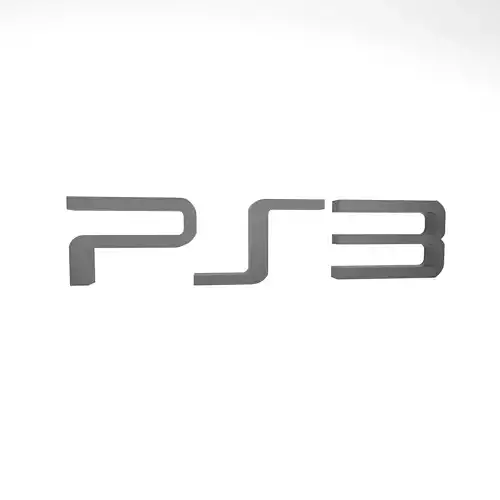 PS3 Logo v1 001 Free low-poly 3D model