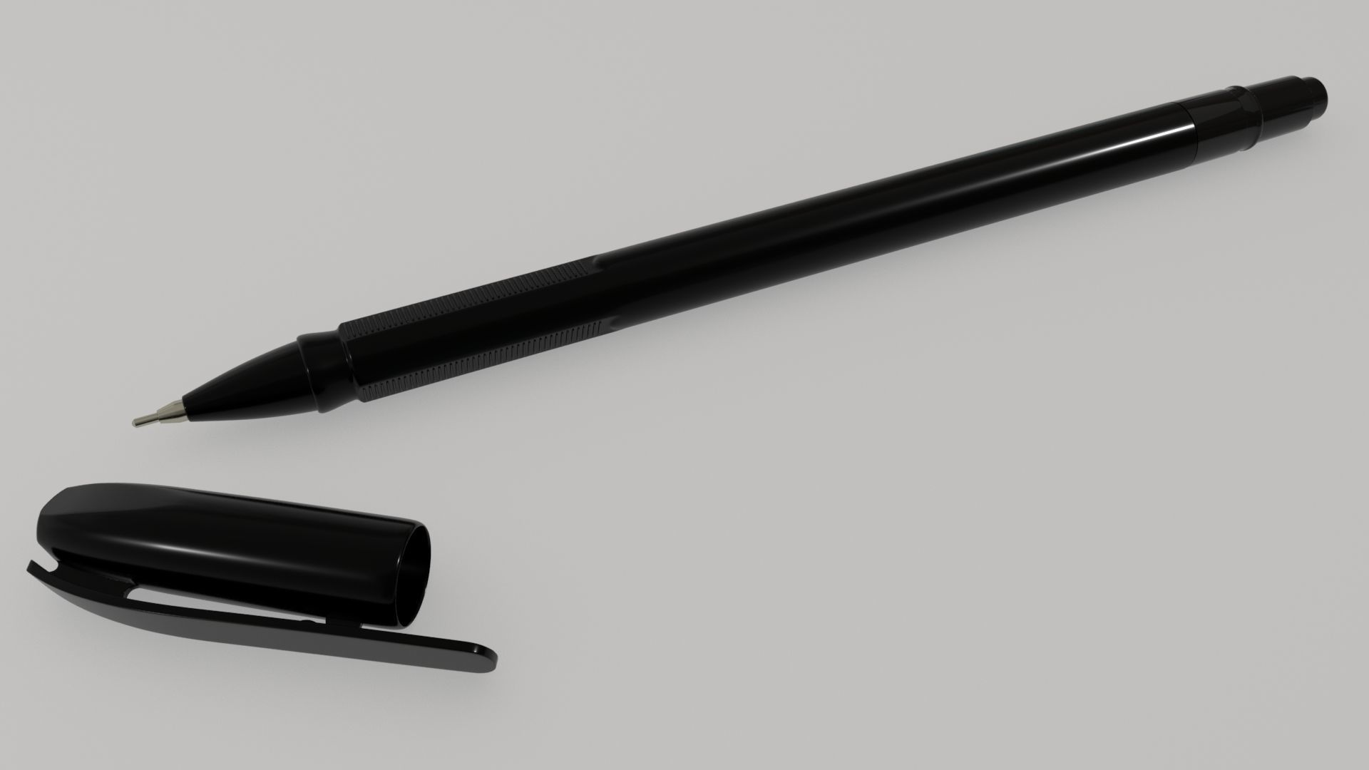 Ball point pen 3D model_13