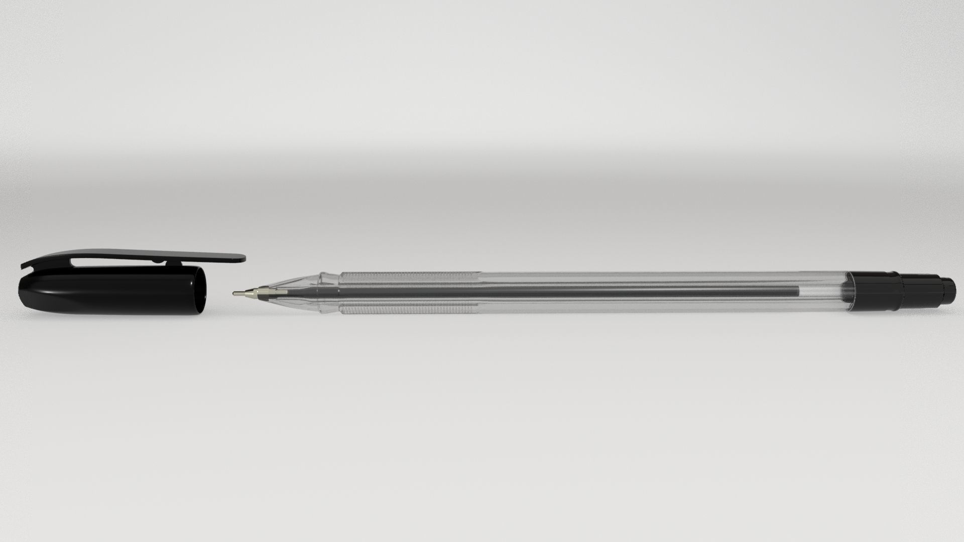 Ball point pen 3D model_2