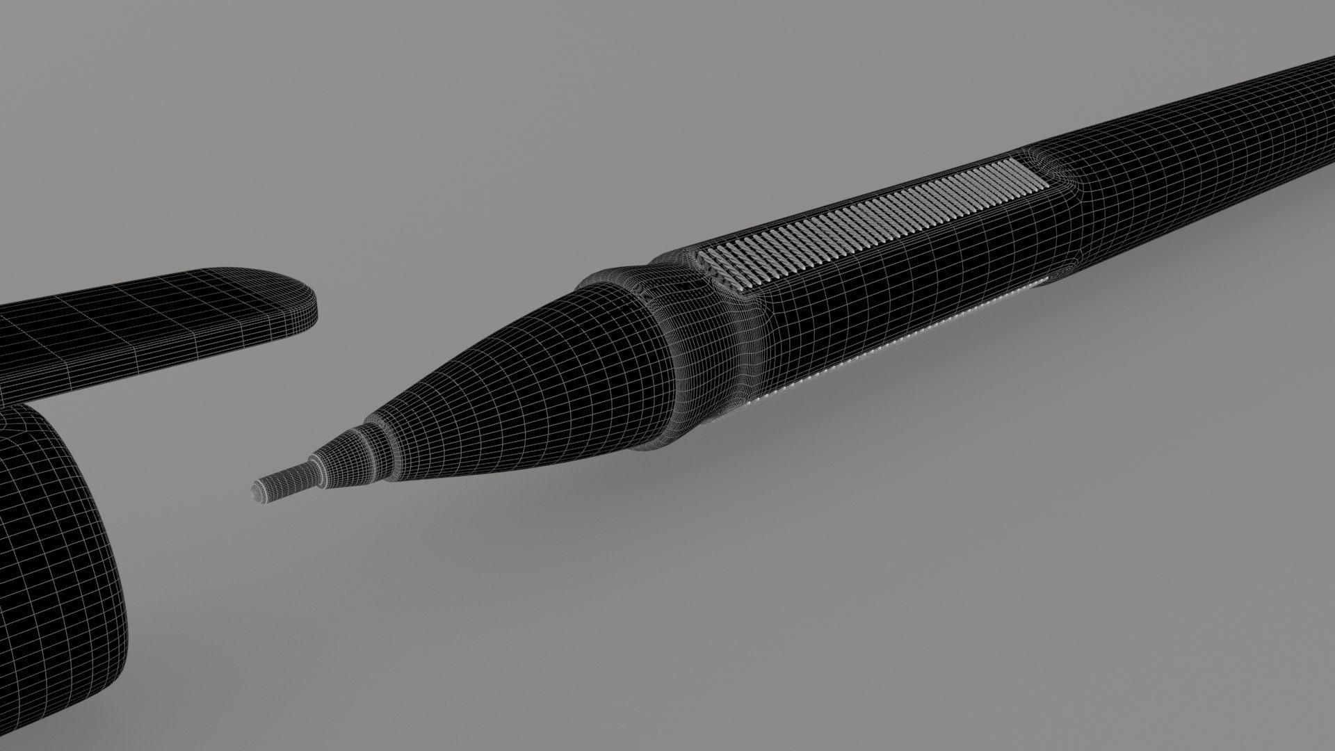Ball point pen 3D model_8