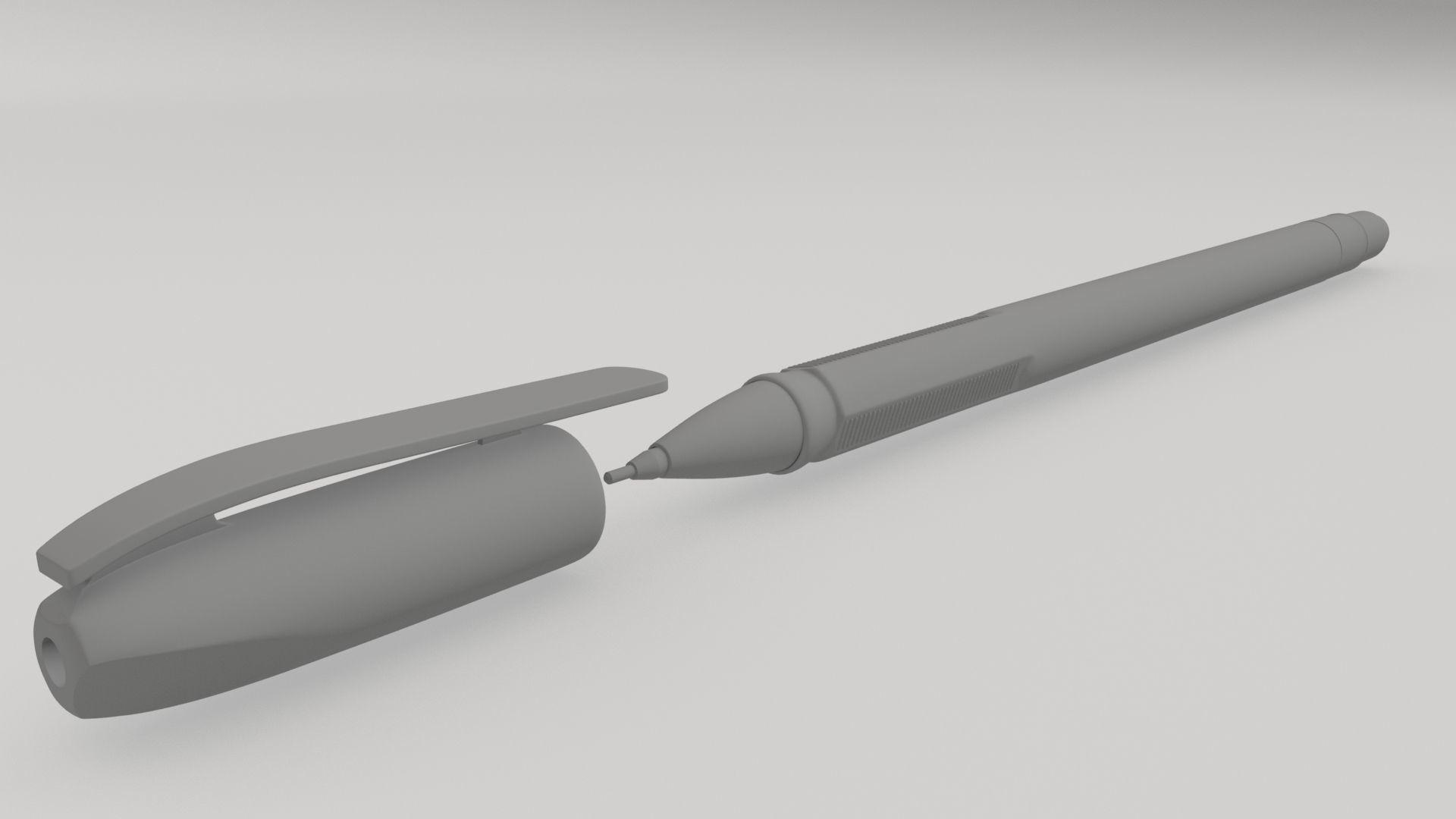 Ball point pen 3D model_14