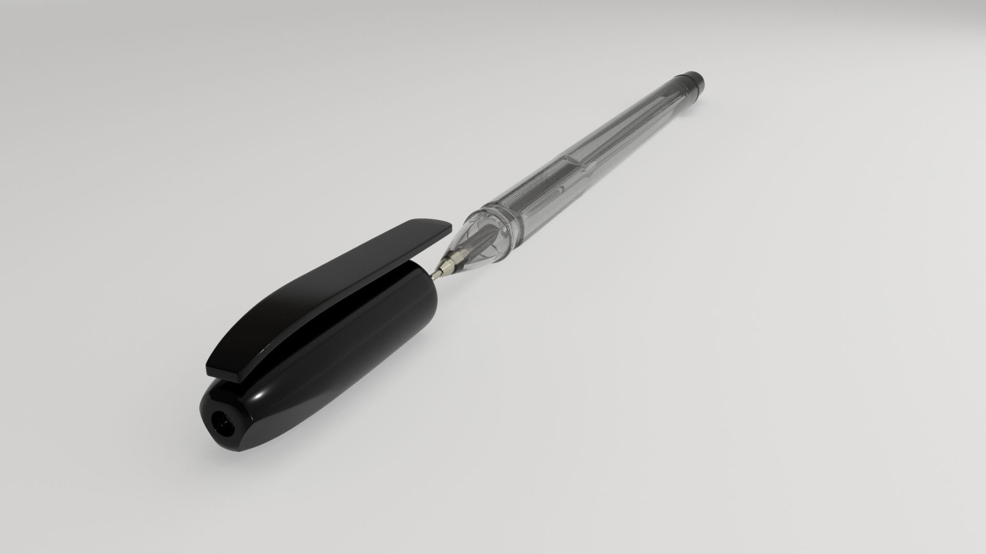 Ball point pen 3D model_4