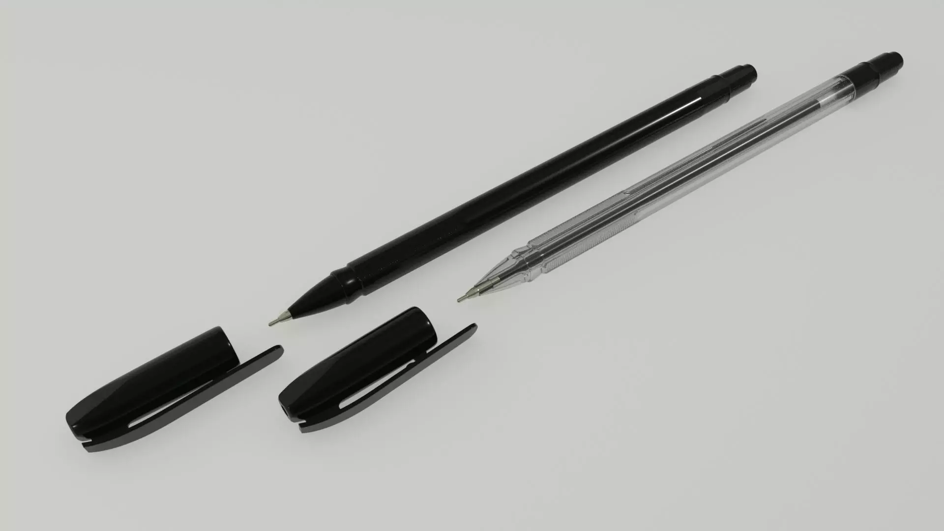 Ball point pen 3D model_0