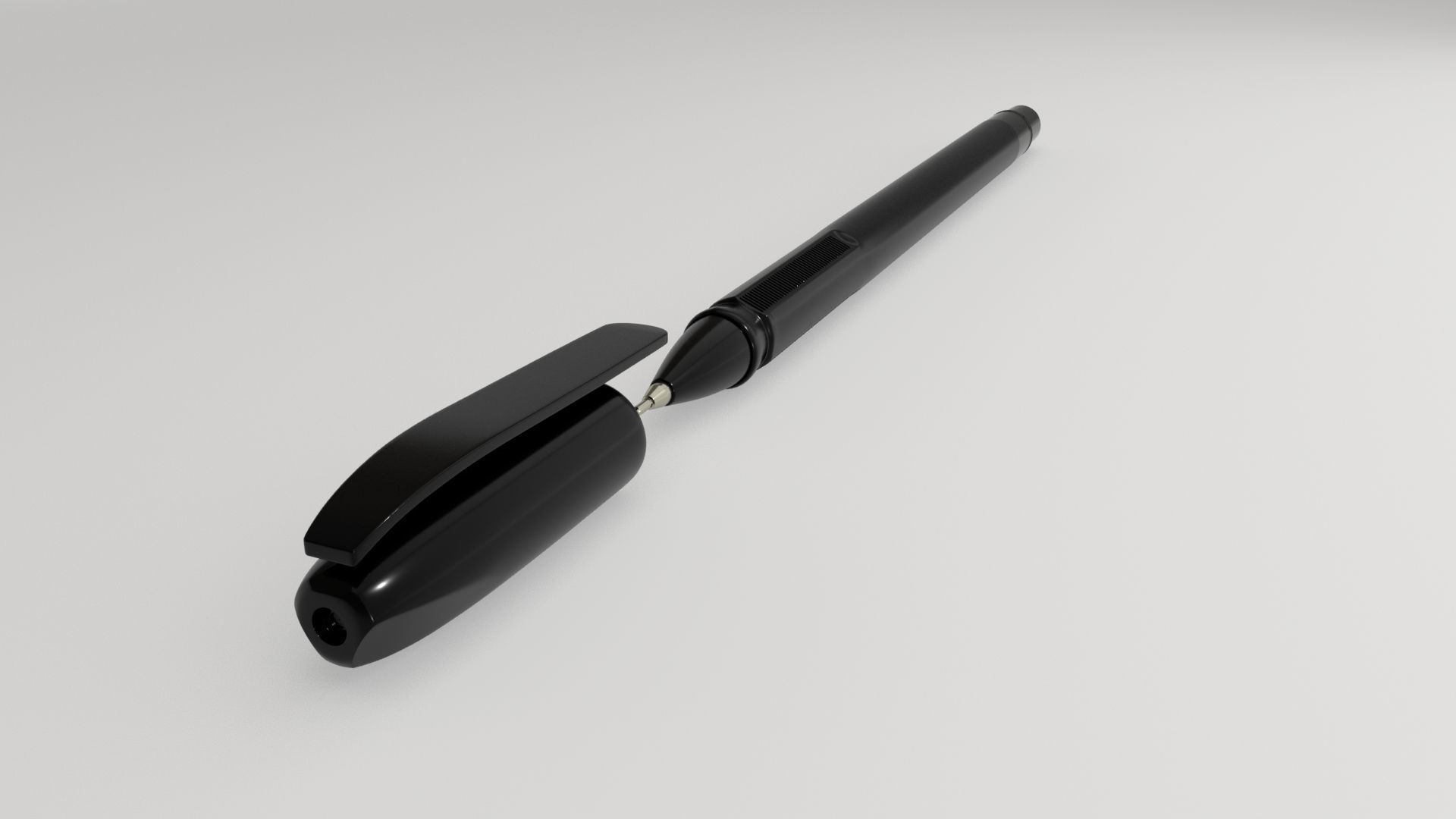 Ball point pen 3D model_3