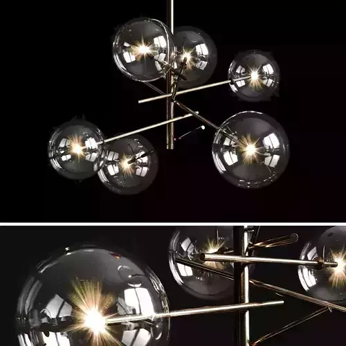 Chandelier Gallotti and Radice Bolle 6 lights