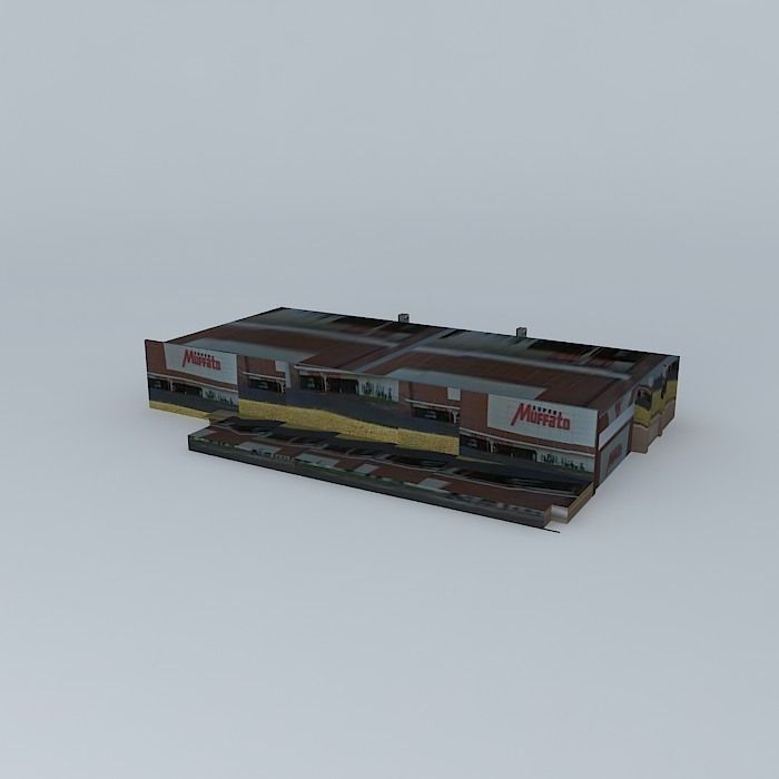 Supermuffato building Free 3D model_1