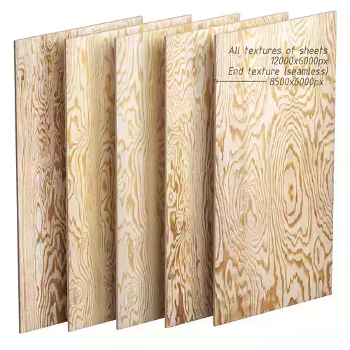 A set of sheets of plywood v2 - 5 items