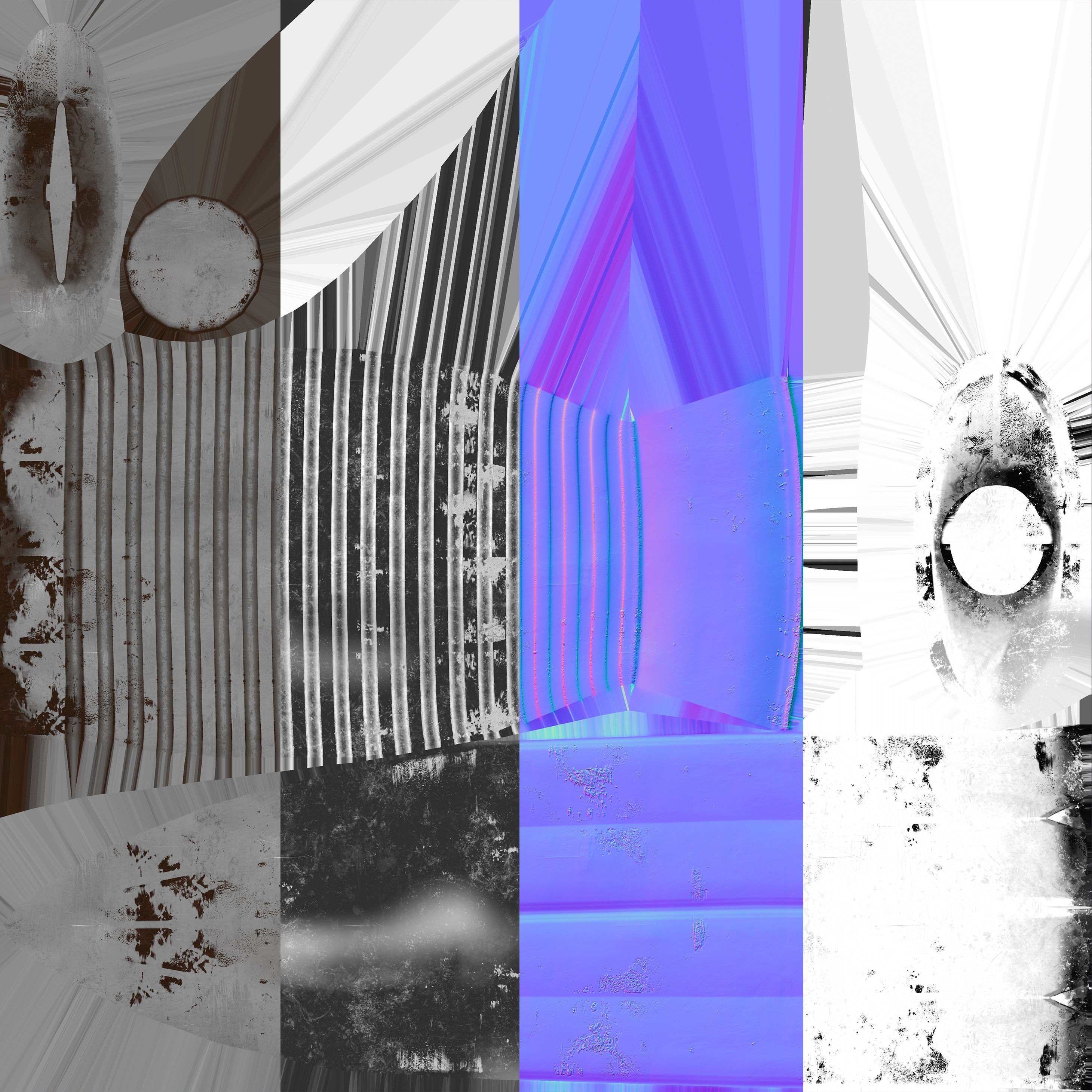 WW2 British commando knife Low-poly 3D model_6