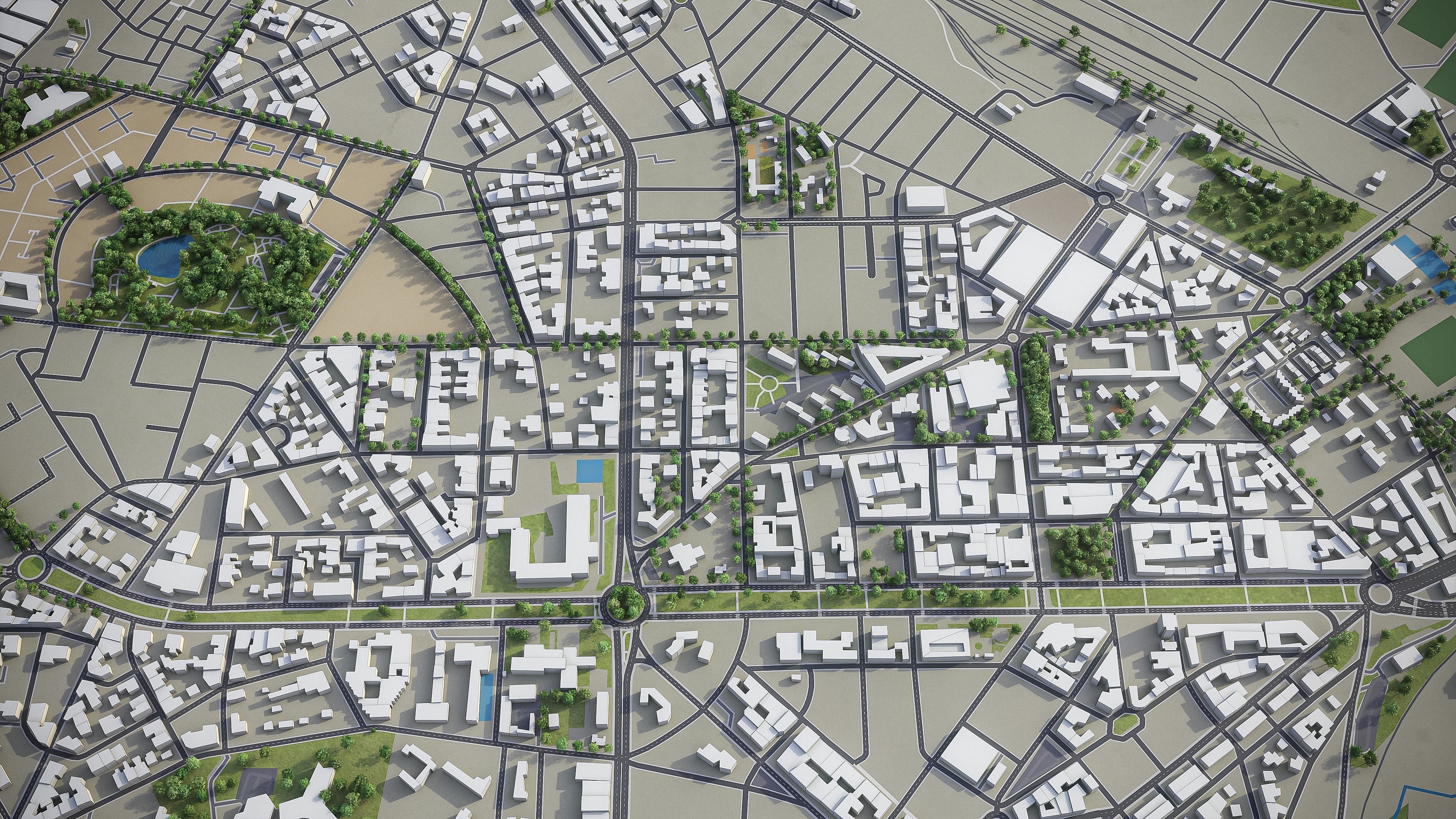 Fez - city  Low-poly 3D model_6