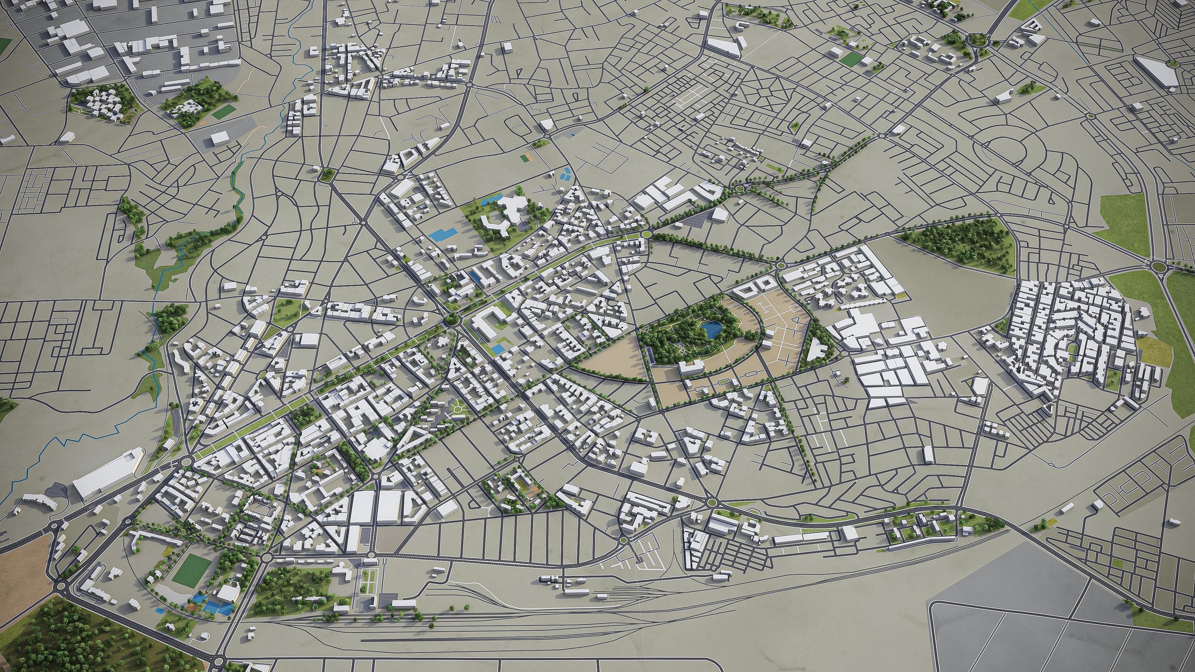 Fez - city  Low-poly 3D model_4