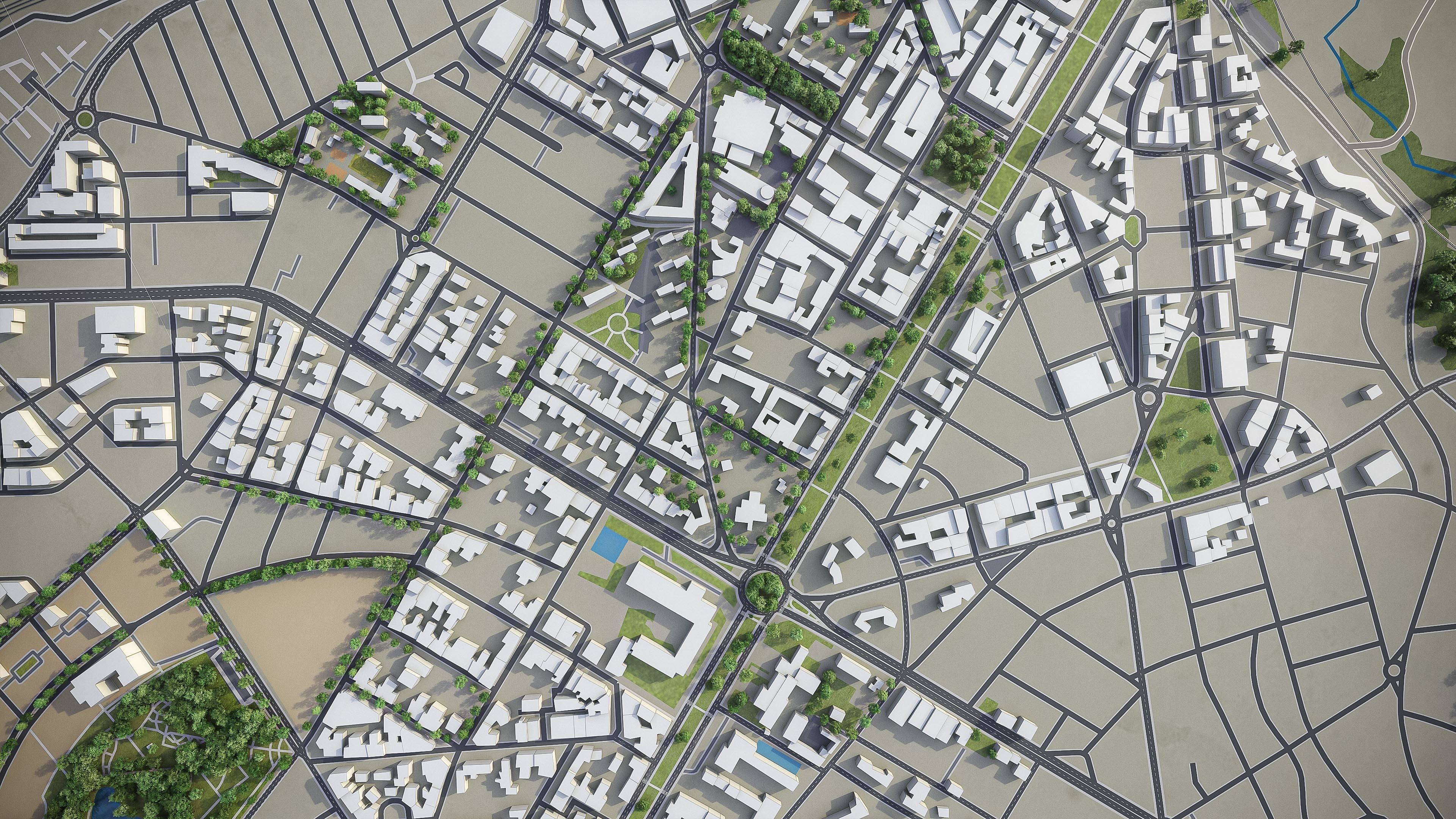 Fez - city  Low-poly 3D model_7