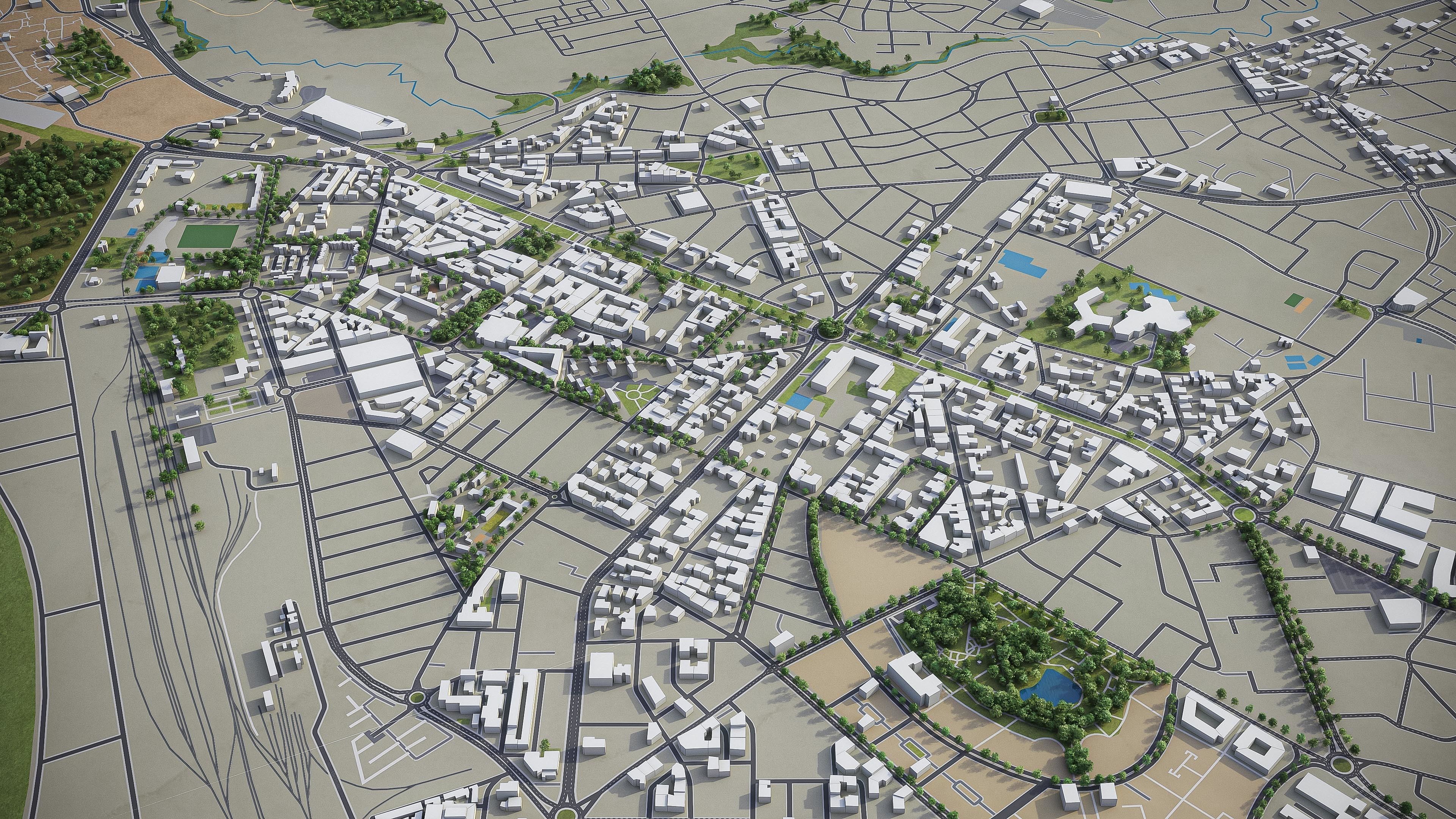 Fez - city  Low-poly 3D model_3