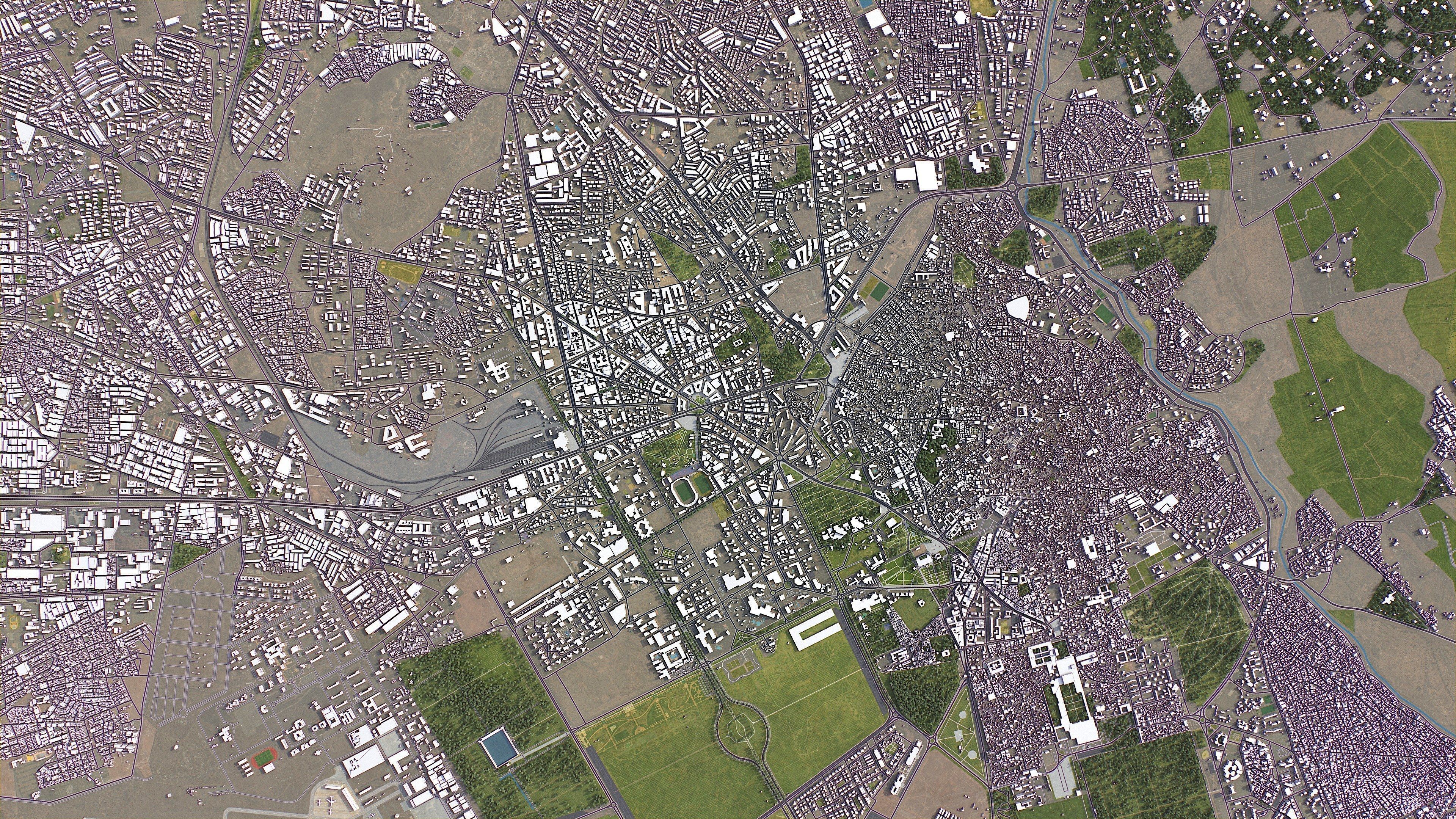 Marrakesh - 3D City Model Low-poly 3D model_12